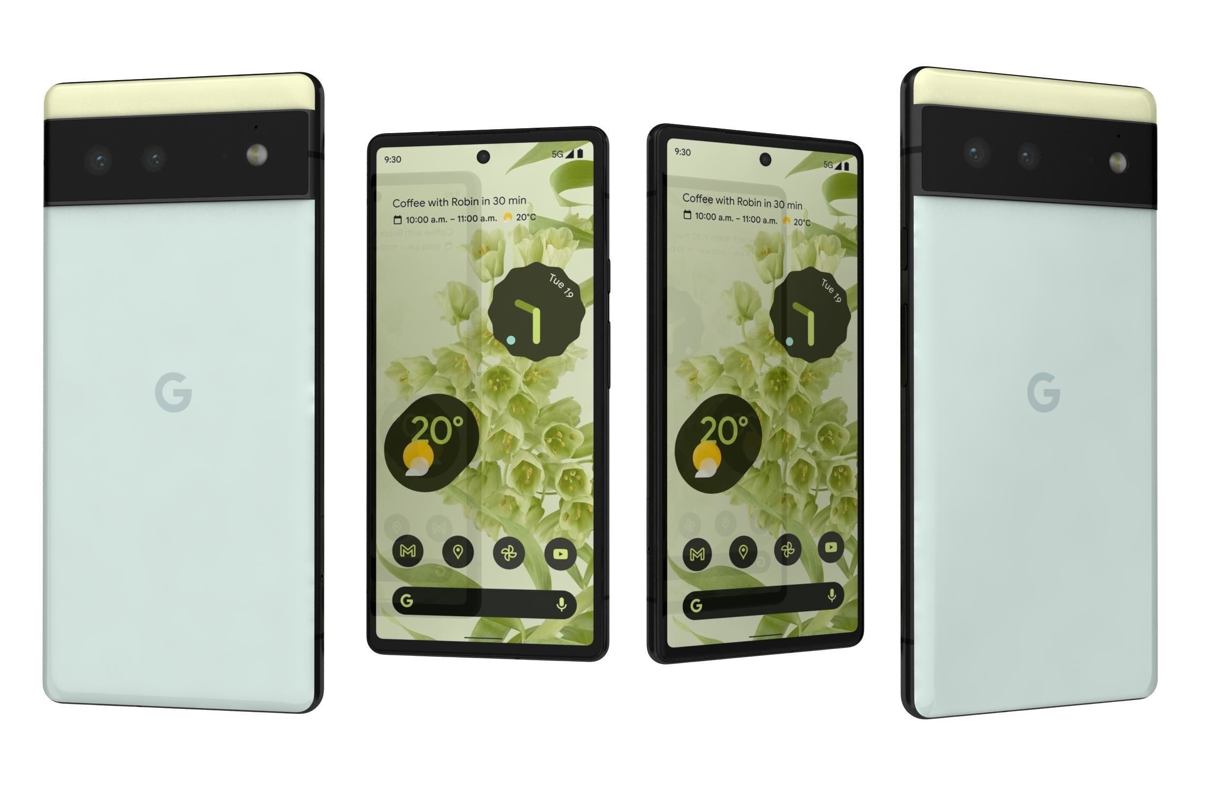 Google Pixel 6 And 6a 3D model_6
