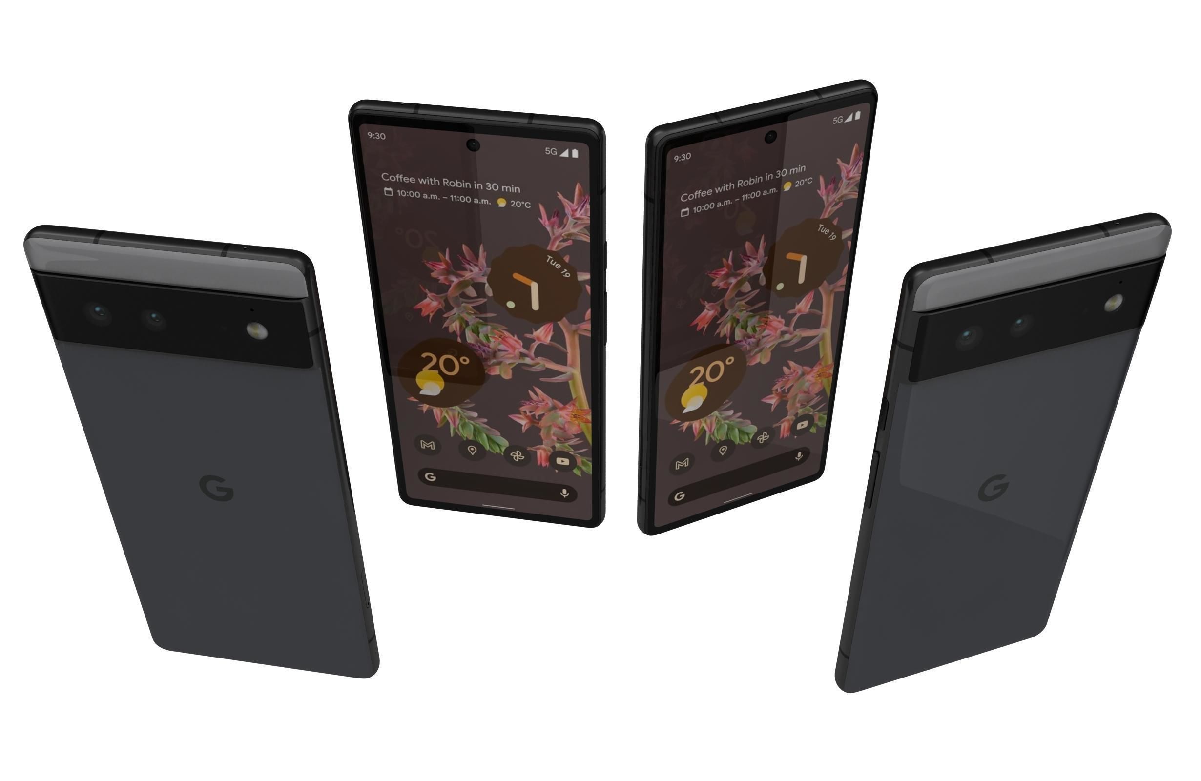 Google Pixel 6 And 6a 3D model_16