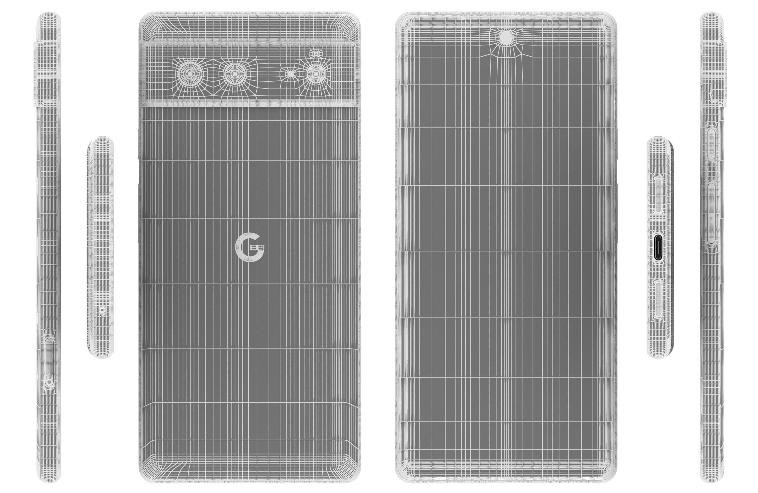 Google Pixel 6 And 6a 3D model_28