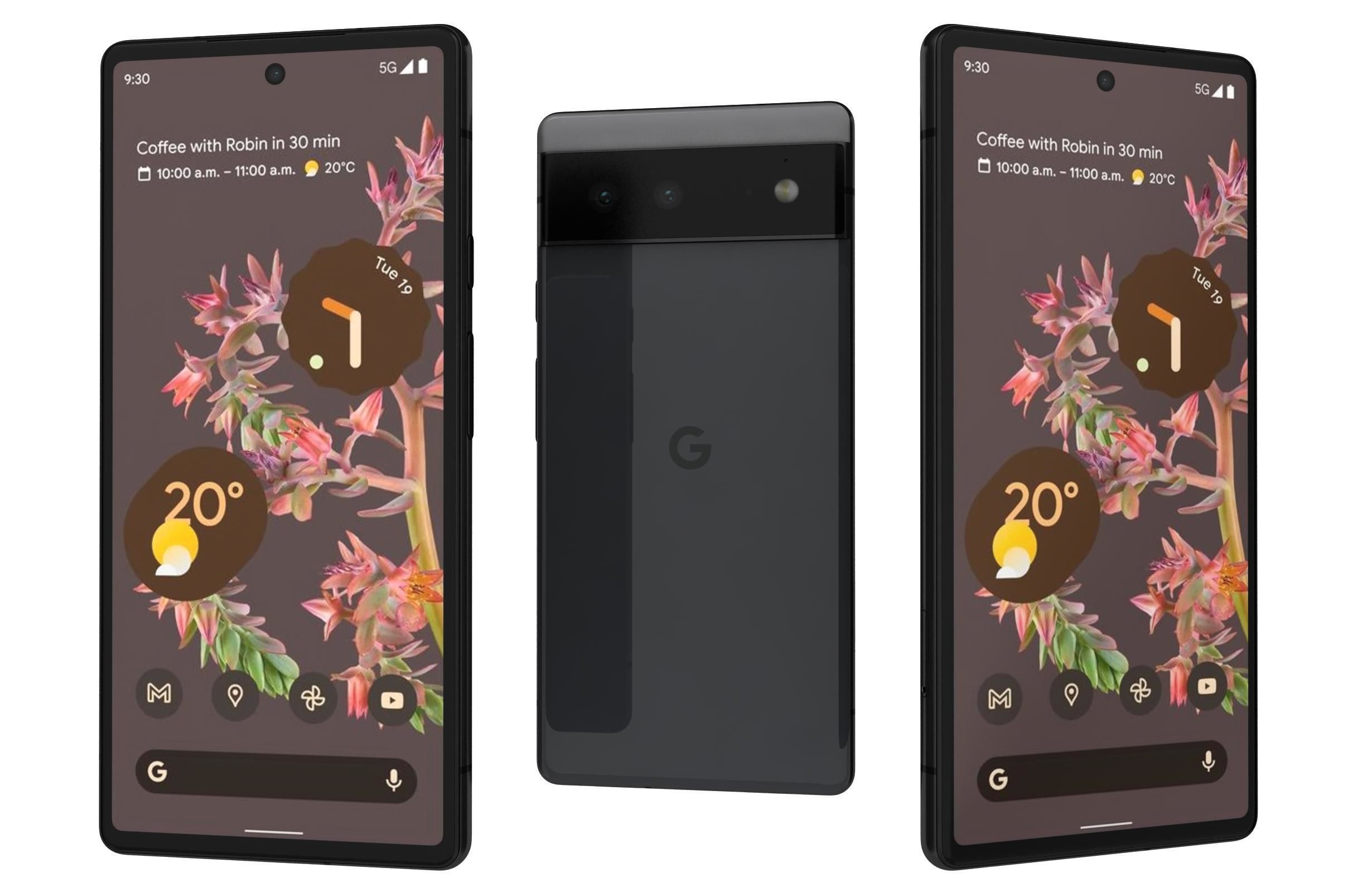 Google Pixel 6 And 6a 3D model_14