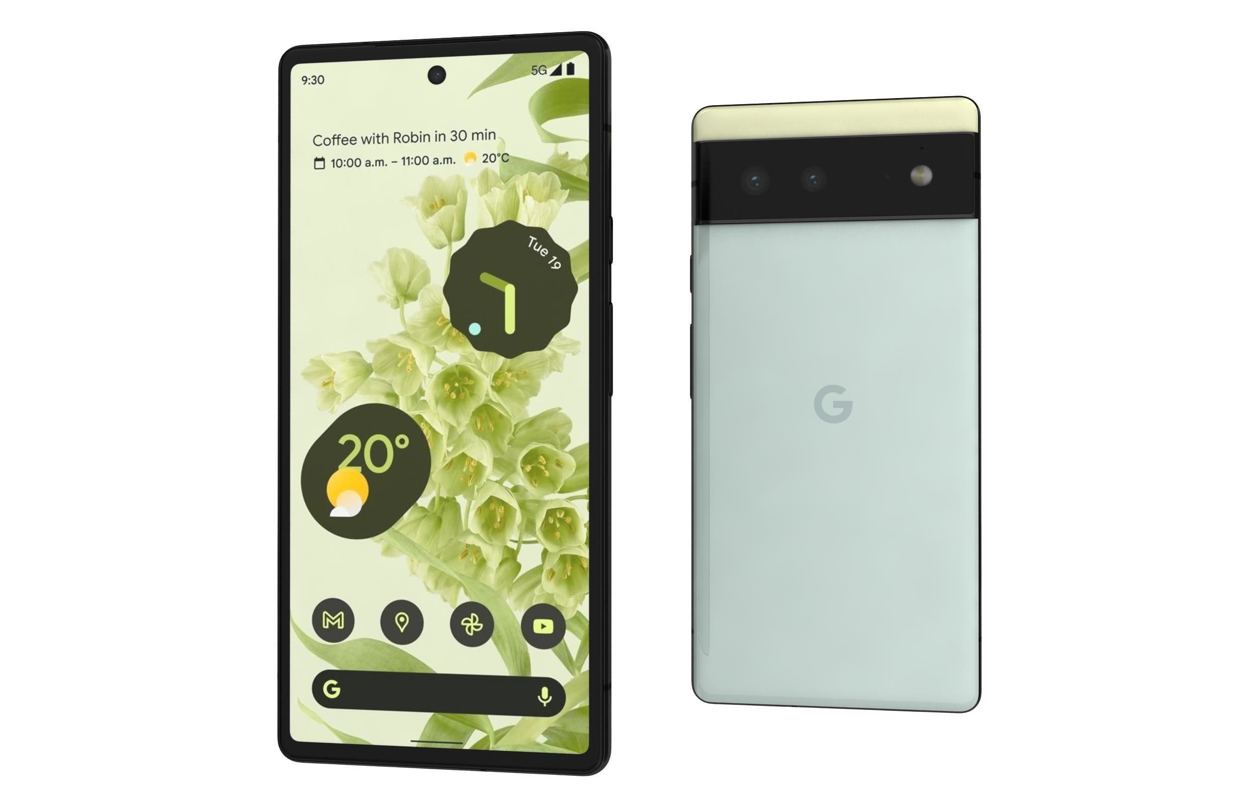 Google Pixel 6 And 6a 3D model_10
