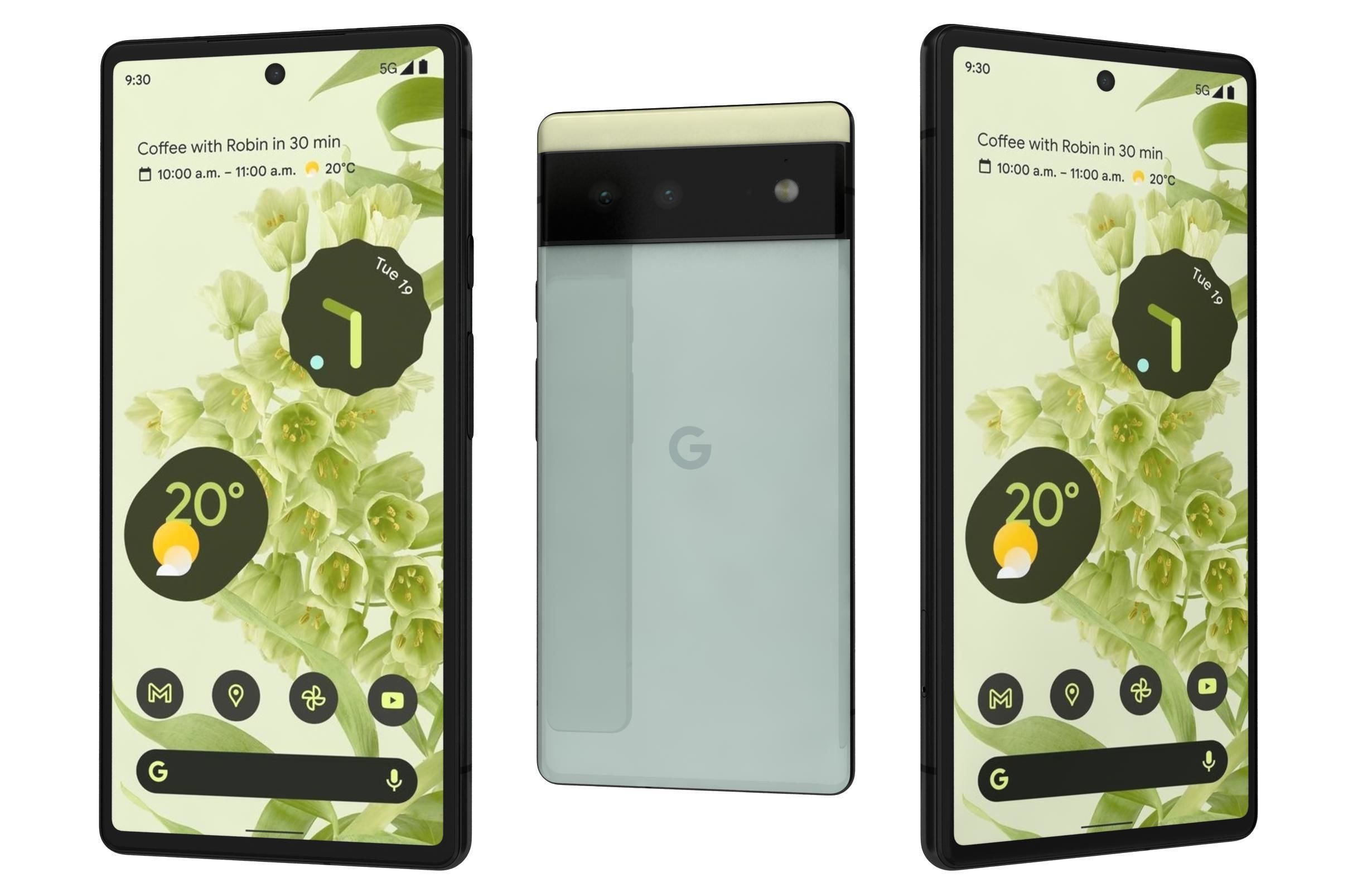 Google Pixel 6 And 6a 3D model_9