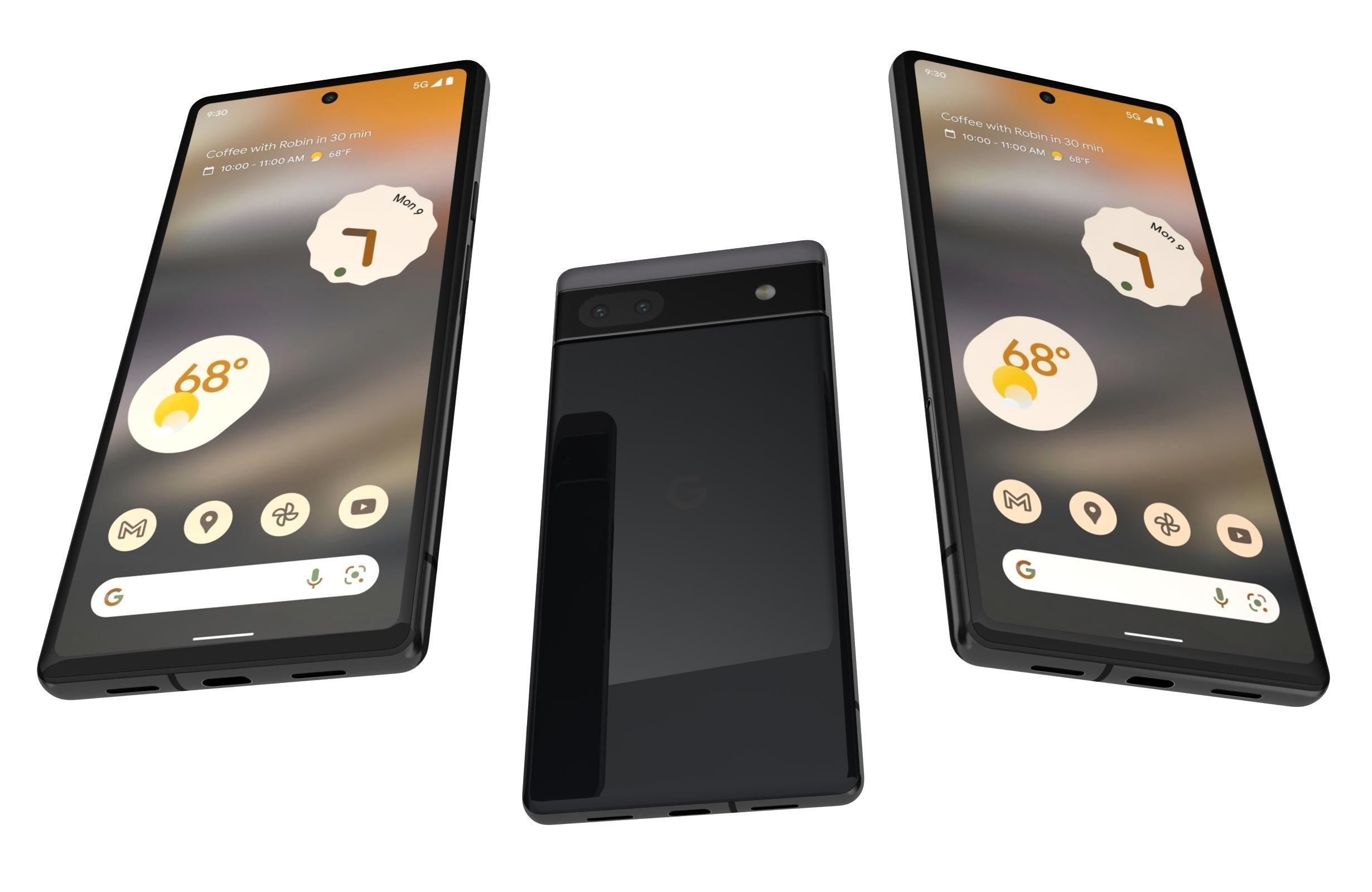 Google Pixel 6 And 6a 3D model_43