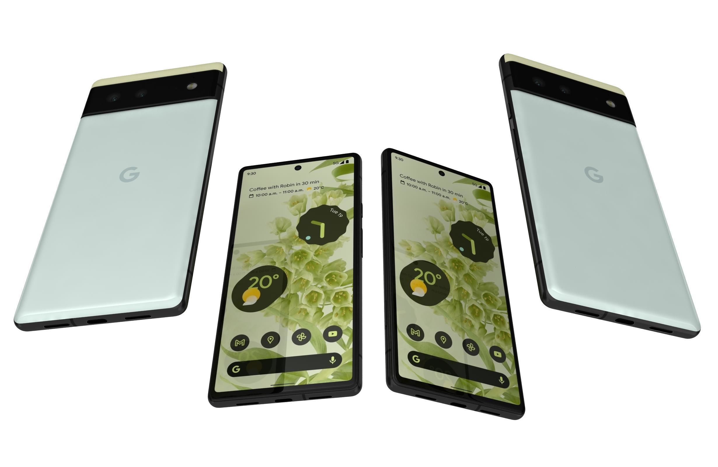 Google Pixel 6 And 6a 3D model_3