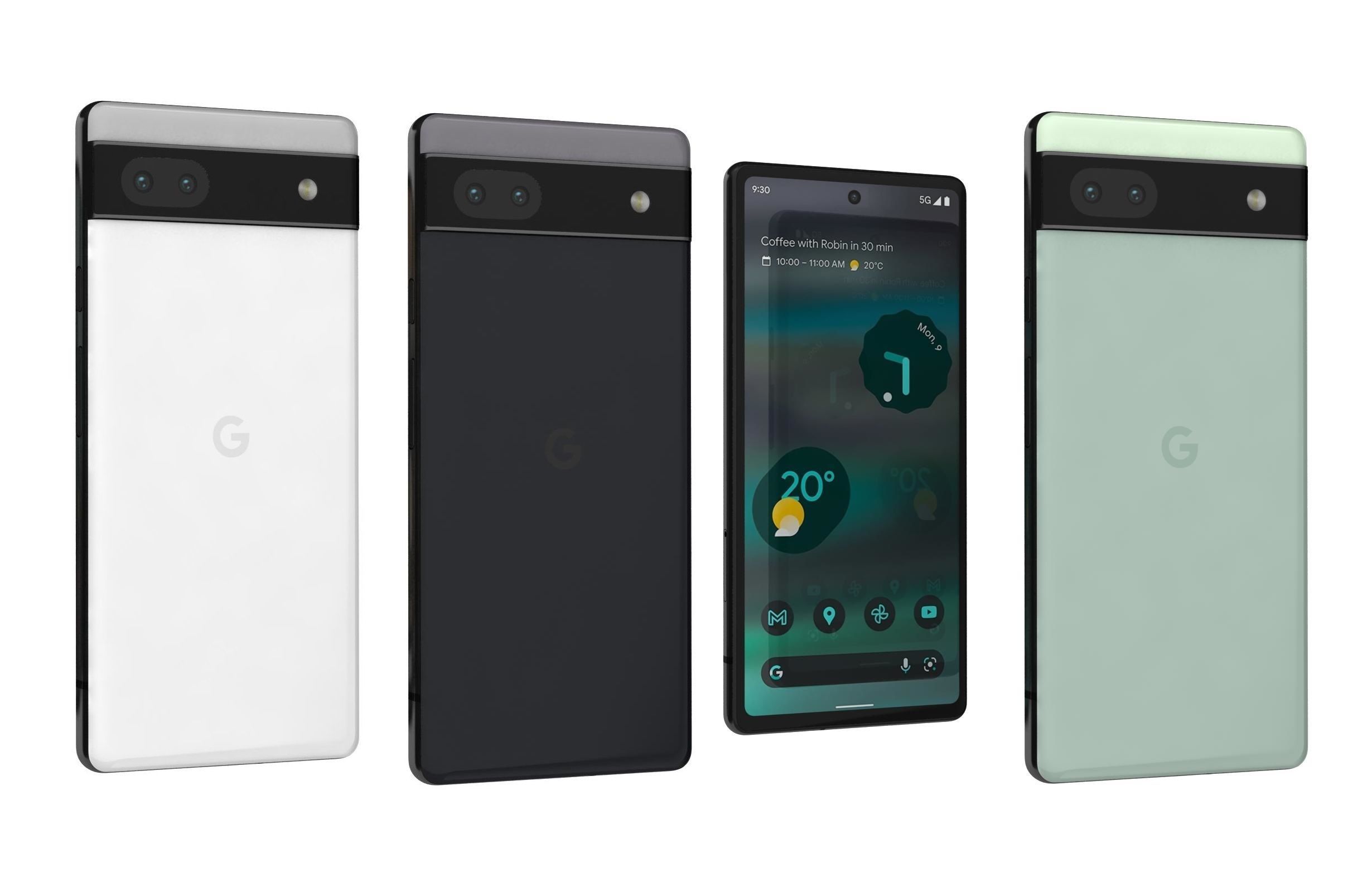 Google Pixel 6 And 6a 3D model_1