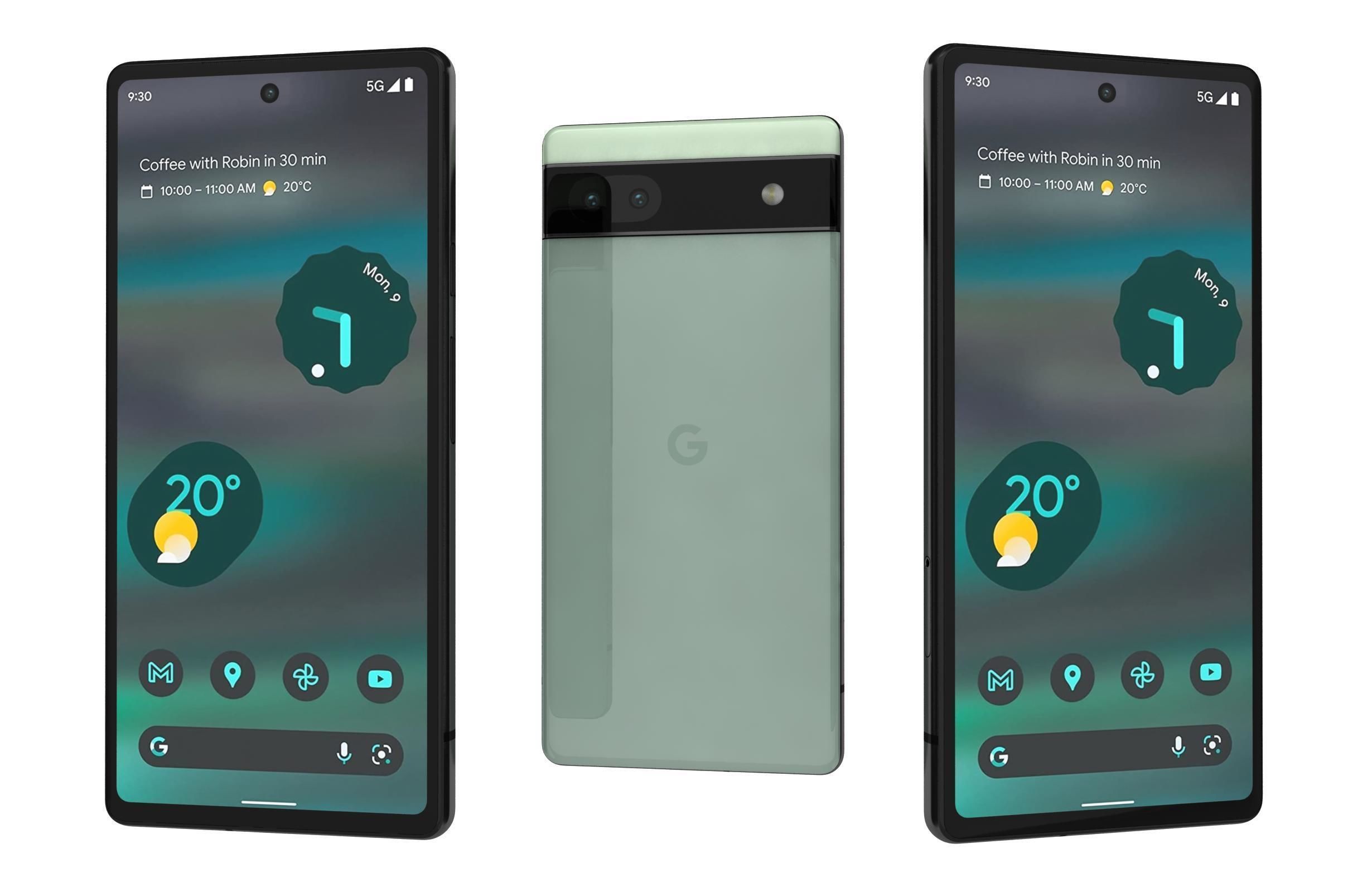 Google Pixel 6 And 6a 3D model_55