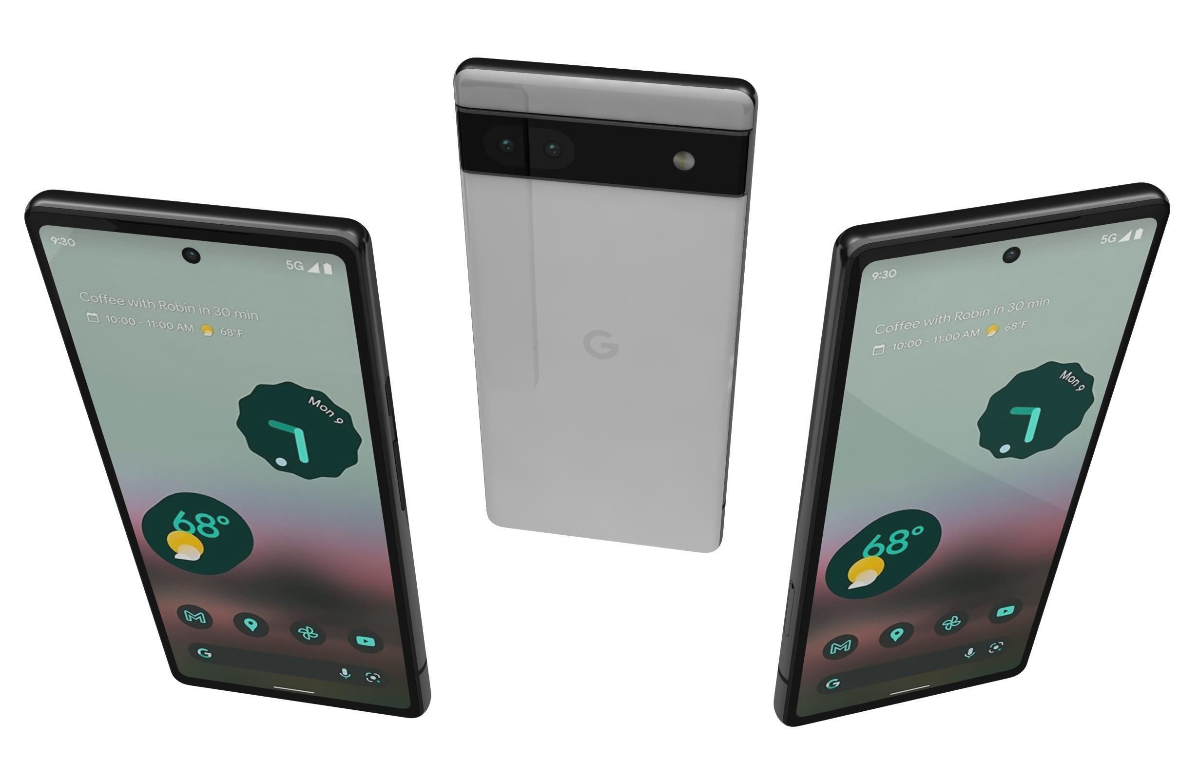 Google Pixel 6 And 6a 3D model_50