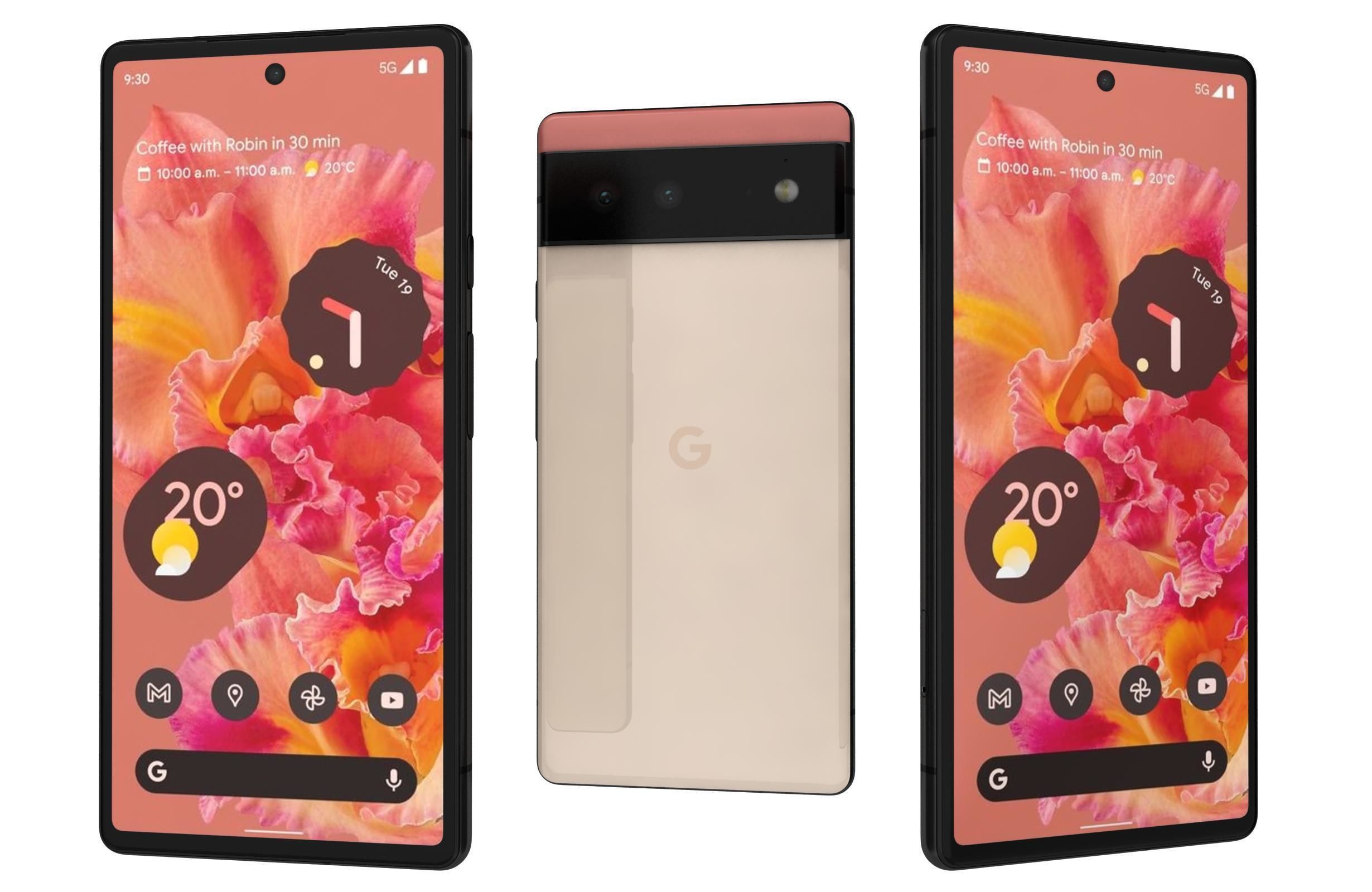 Google Pixel 6 And 6a 3D model_21