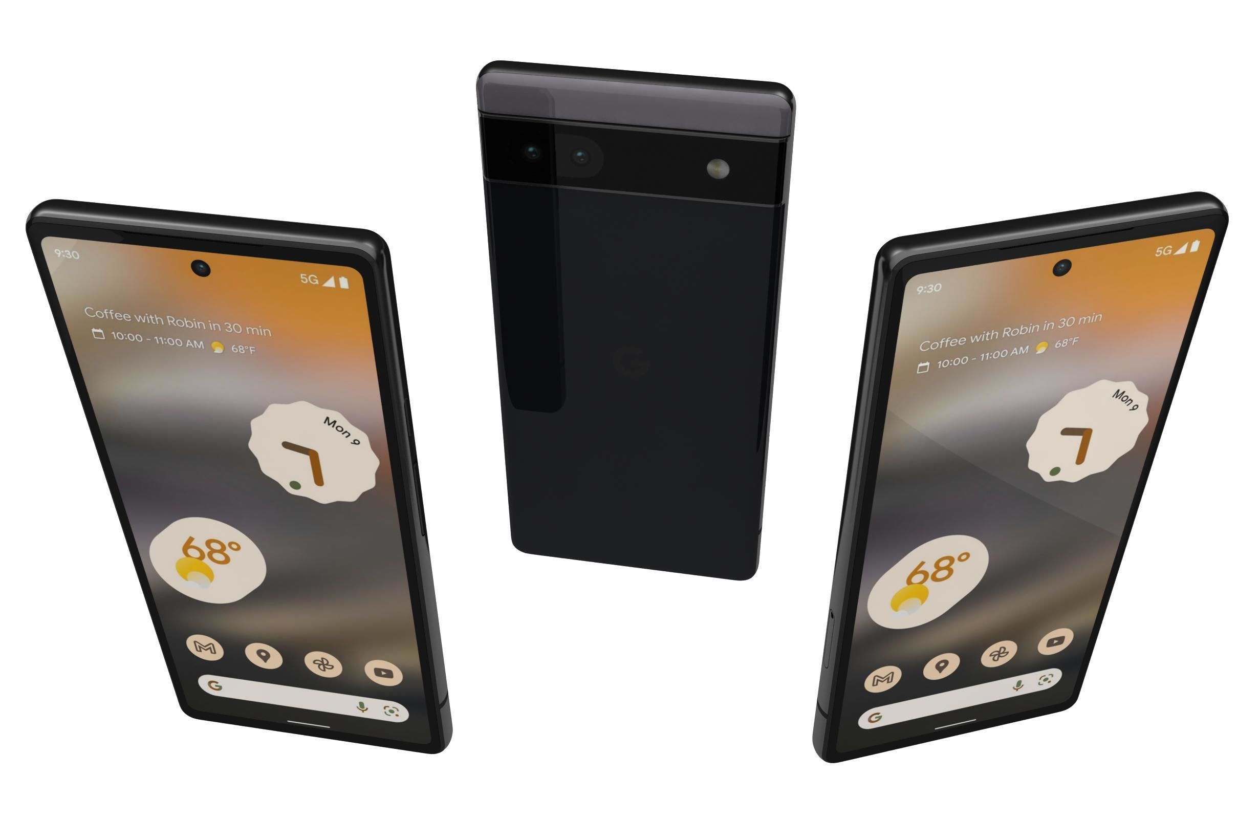 Google Pixel 6 And 6a 3D model_41