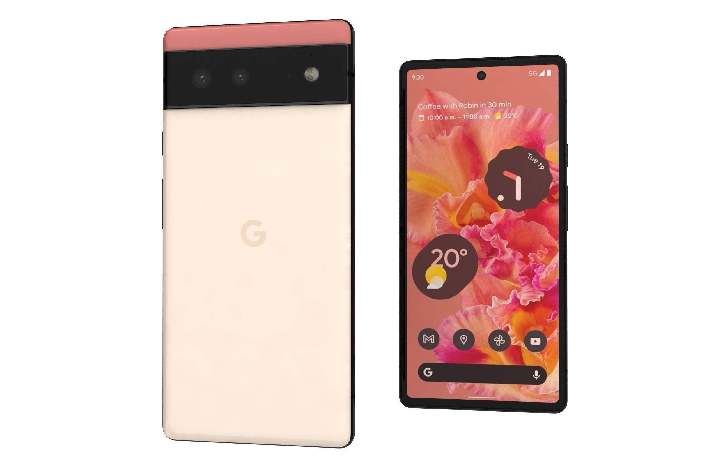 Google Pixel 6 And 6a 3D model_24