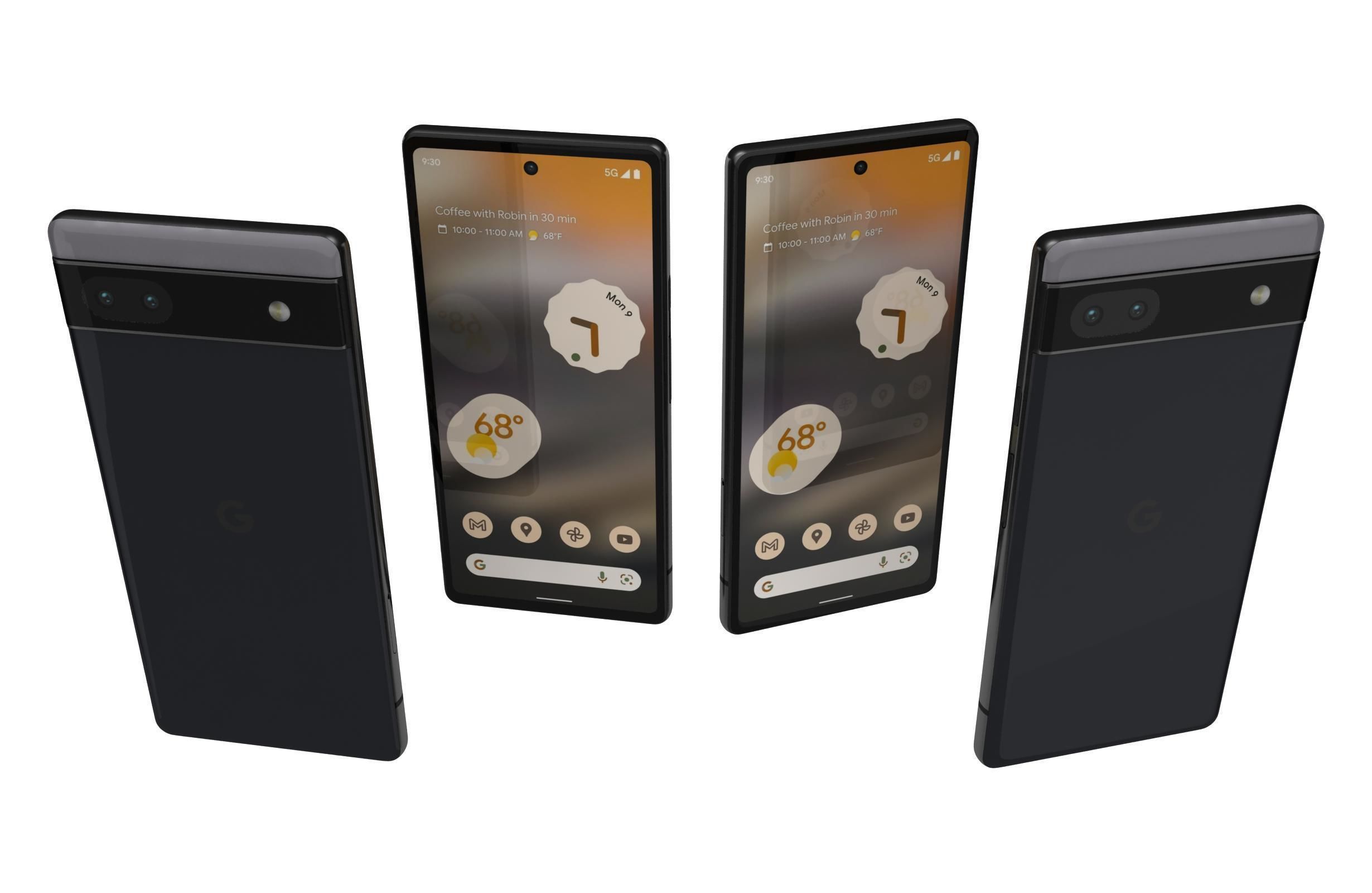 Google Pixel 6 And 6a 3D model_42