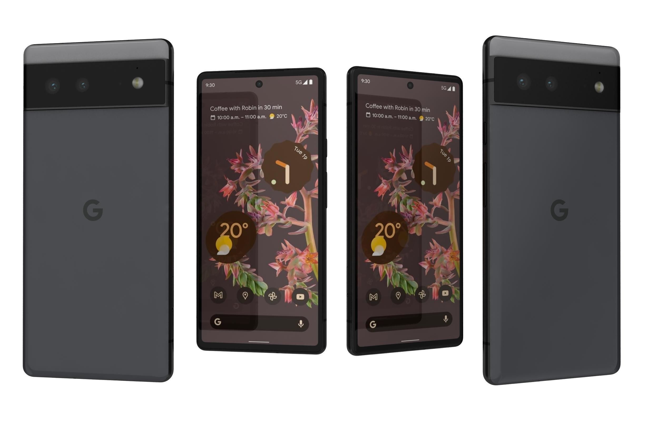 Google Pixel 6 And 6a 3D model_13