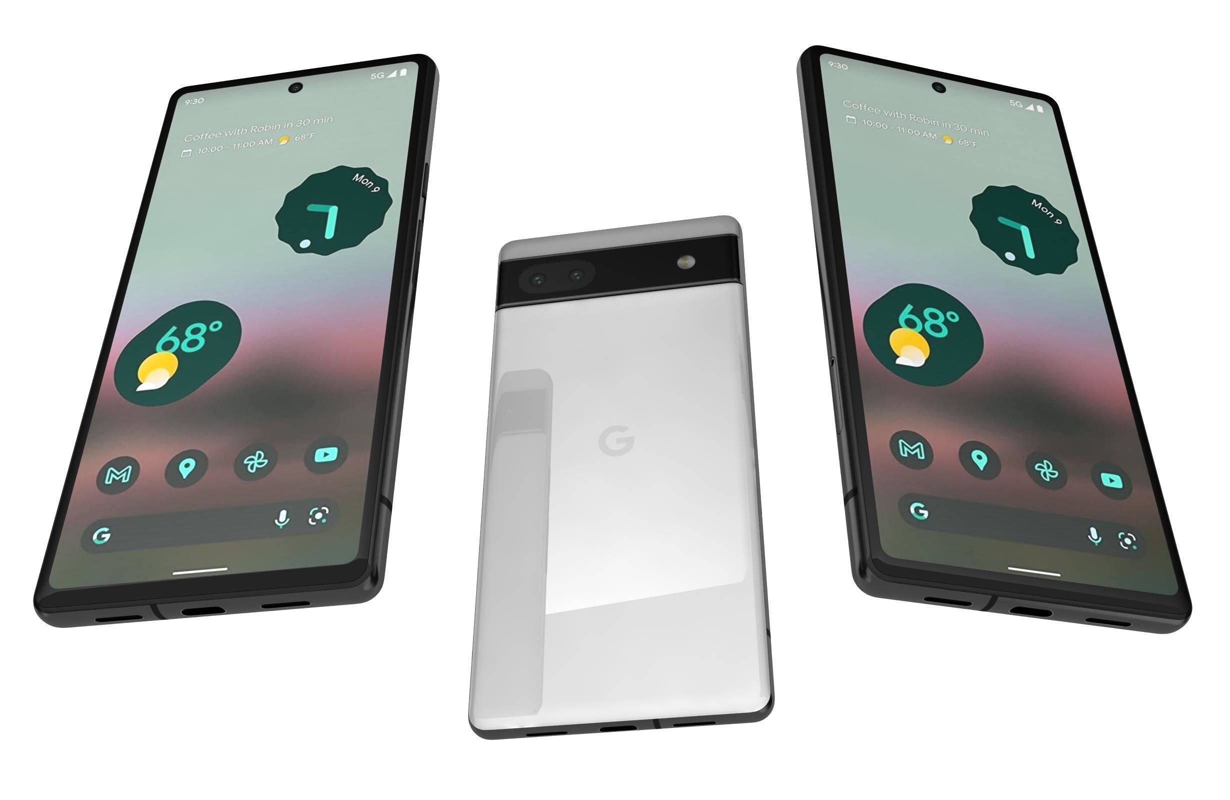 Google Pixel 6 And 6a 3D model_46