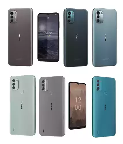 Nokia C31 And G21 3D model