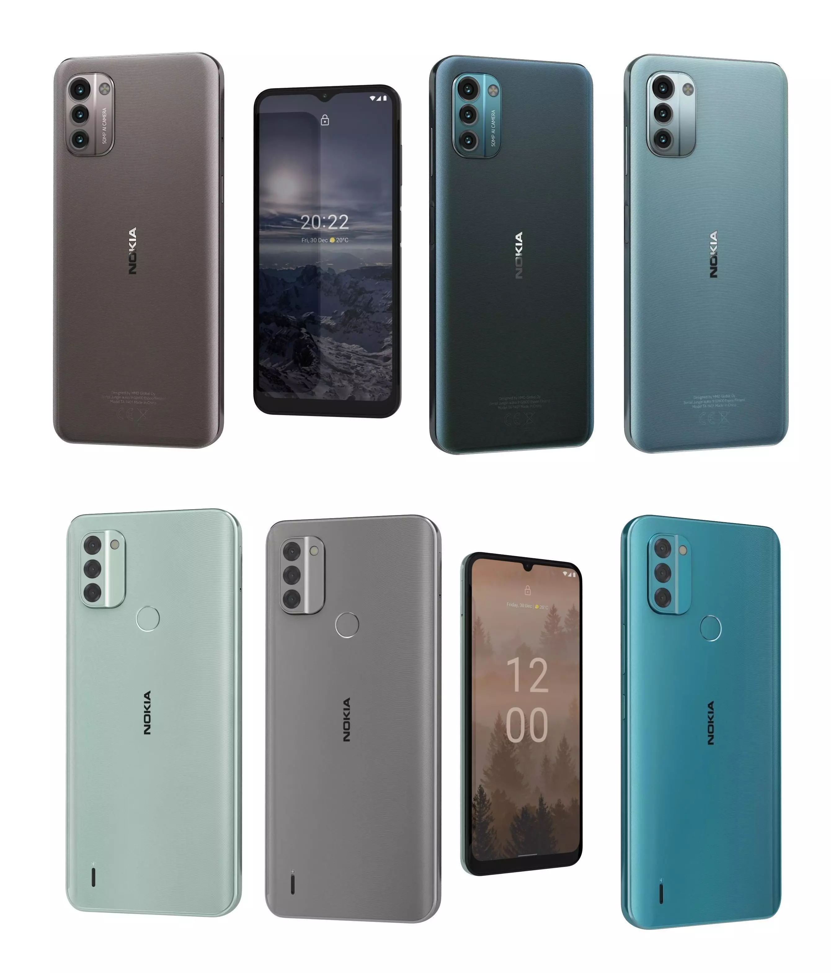 Nokia C31 And G21 3D model_0