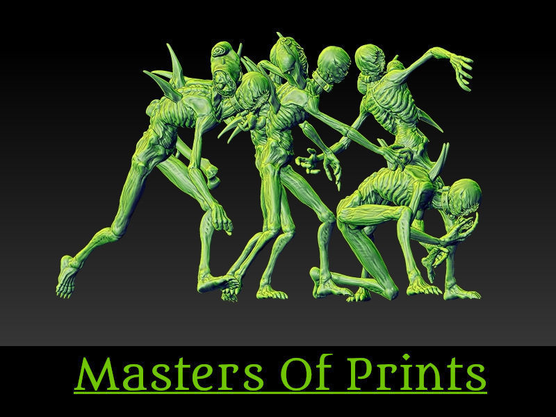 Ghouls of the Tomb vol4   5 models 3D print  3D print model_1
