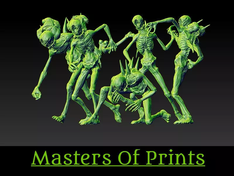 Ghouls of the Tomb vol4   5 models 3D print  3D print model_0