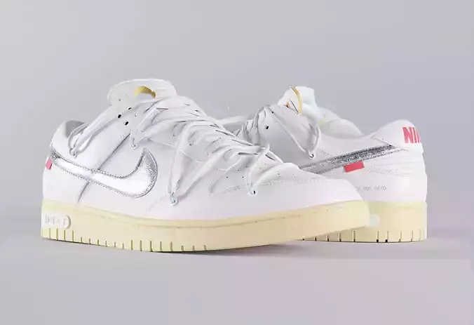 Nike Dunk x Off White Lot 1 Low-poly 3D model