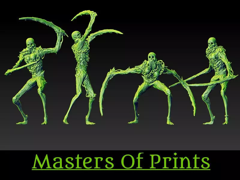 Undead reapers vol1 4 models 3D print  3D print model_0