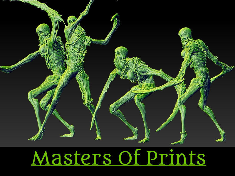 Undead reapers vol1 4 models 3D print  3D print model_1