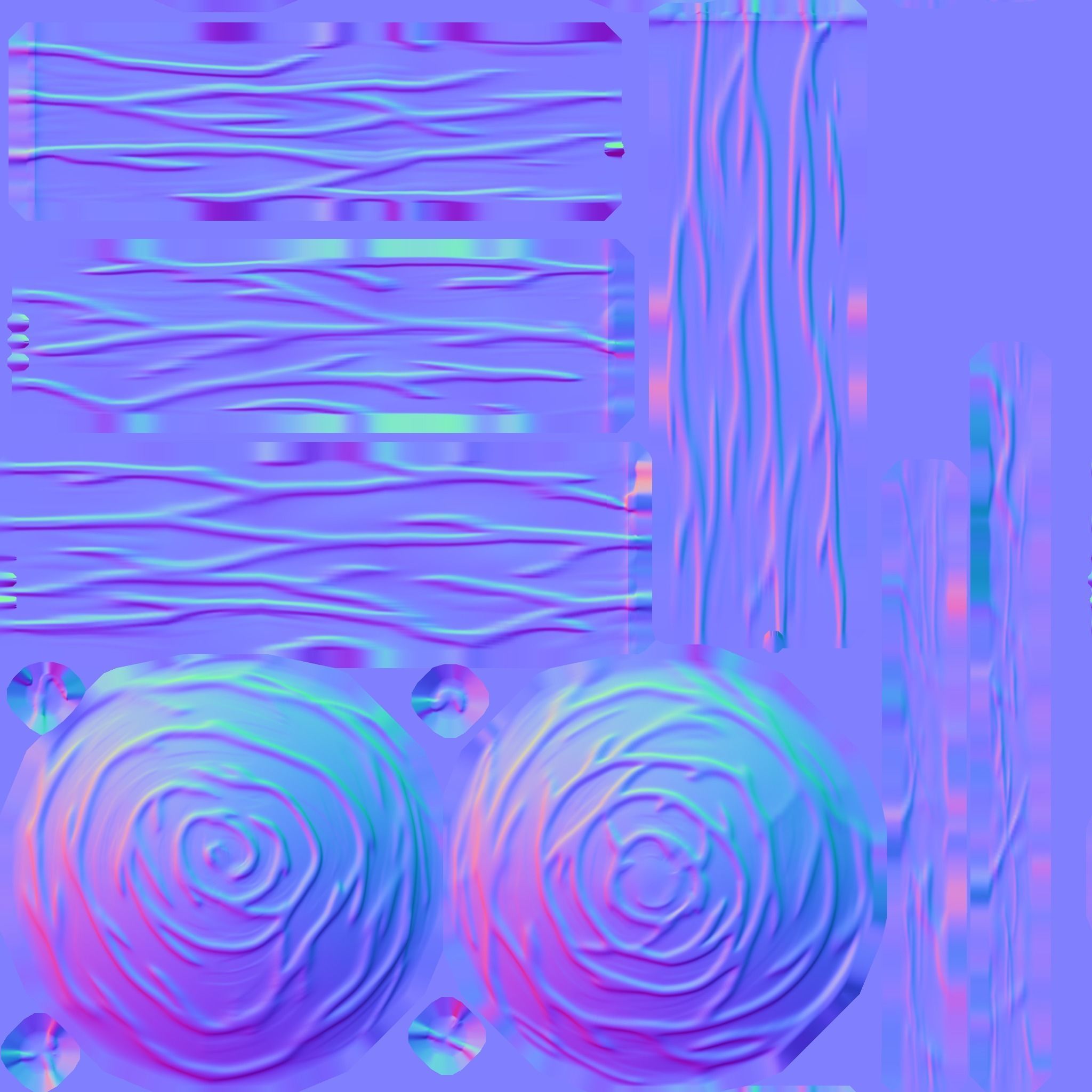 Bar-stool stylized fantasy Low-poly 3D model_24