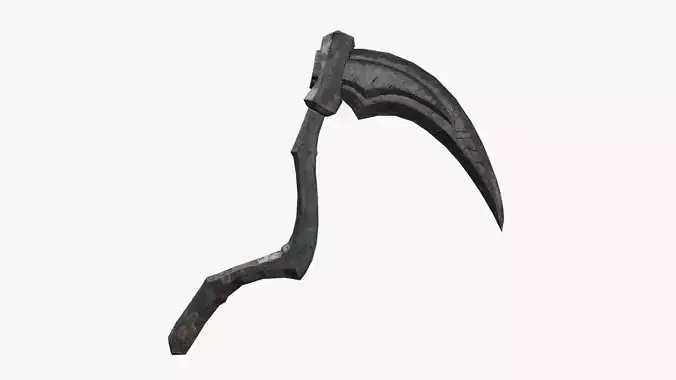 Lowpoly Weapon Scythe Level 3 - Game Ready - Textured PBR Low-poly 3D model