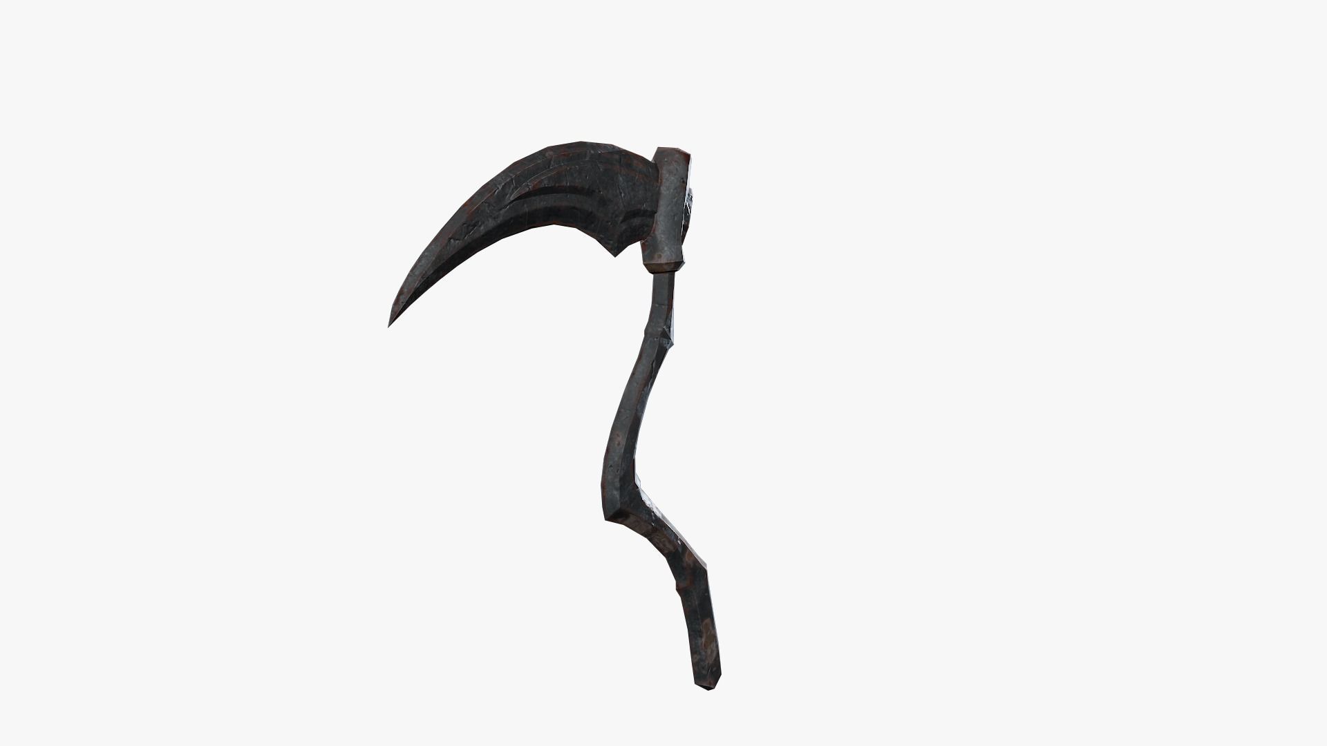 Lowpoly Weapon Scythe Level 3 - Game Ready - Textured PBR Low-poly 3D model_19