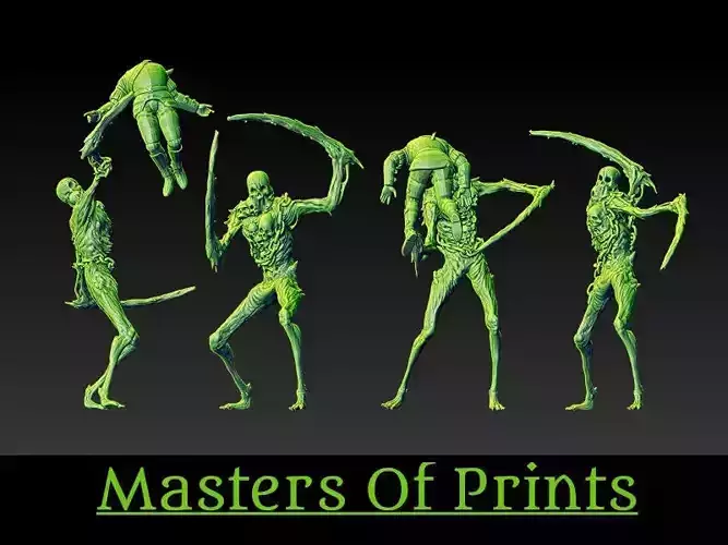 Undead reapers vol2 4 models 3D print model