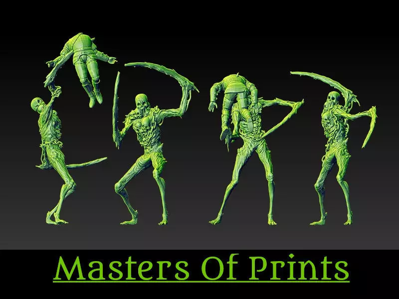 Undead reapers vol2 4 models 3D print model_0
