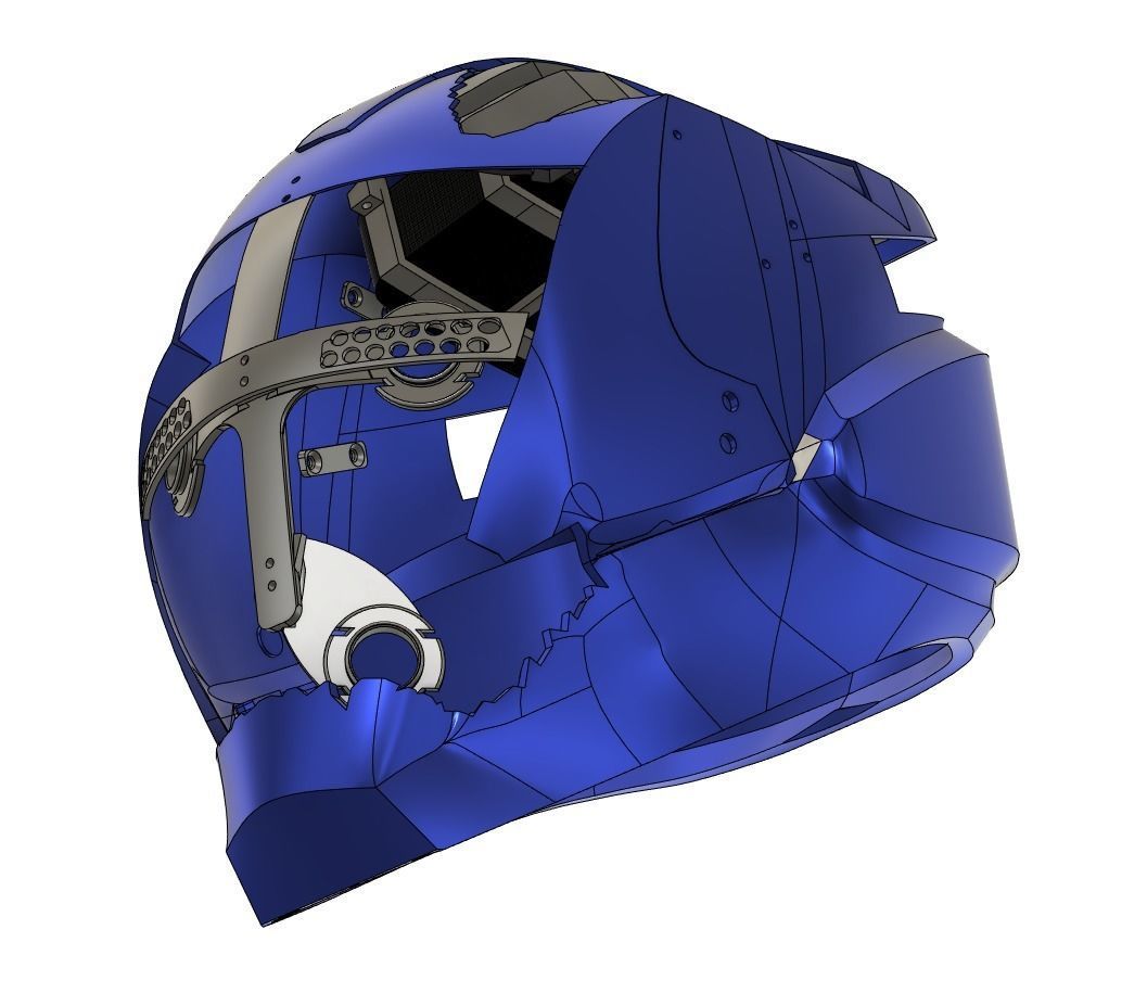 Ultron Iron legion wearable helmet 3D print model_5
