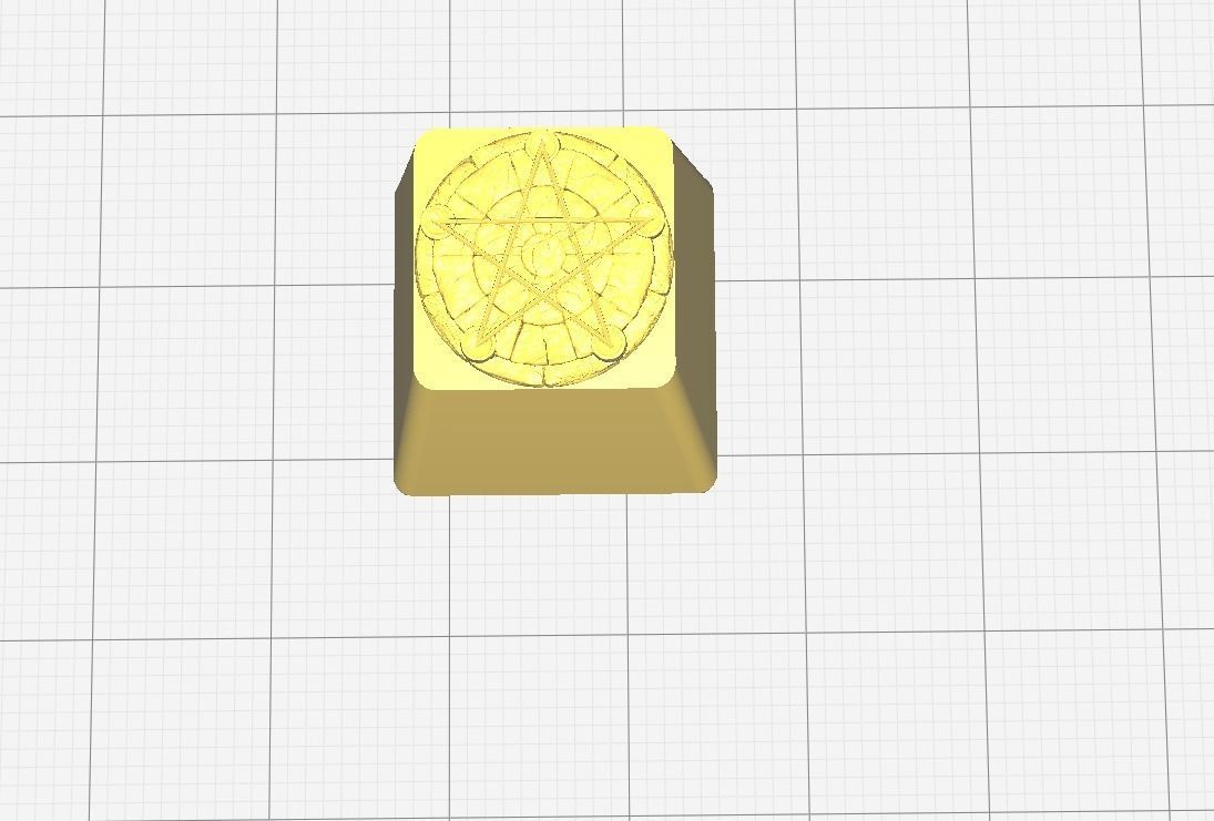 Pentagram Keycap 3D print model_1