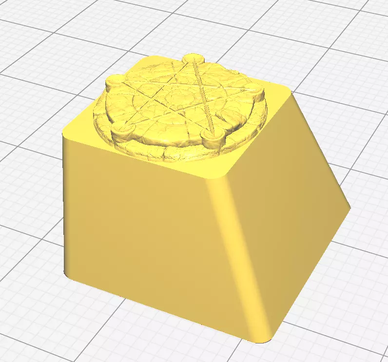 Pentagram Keycap 3D print model_0