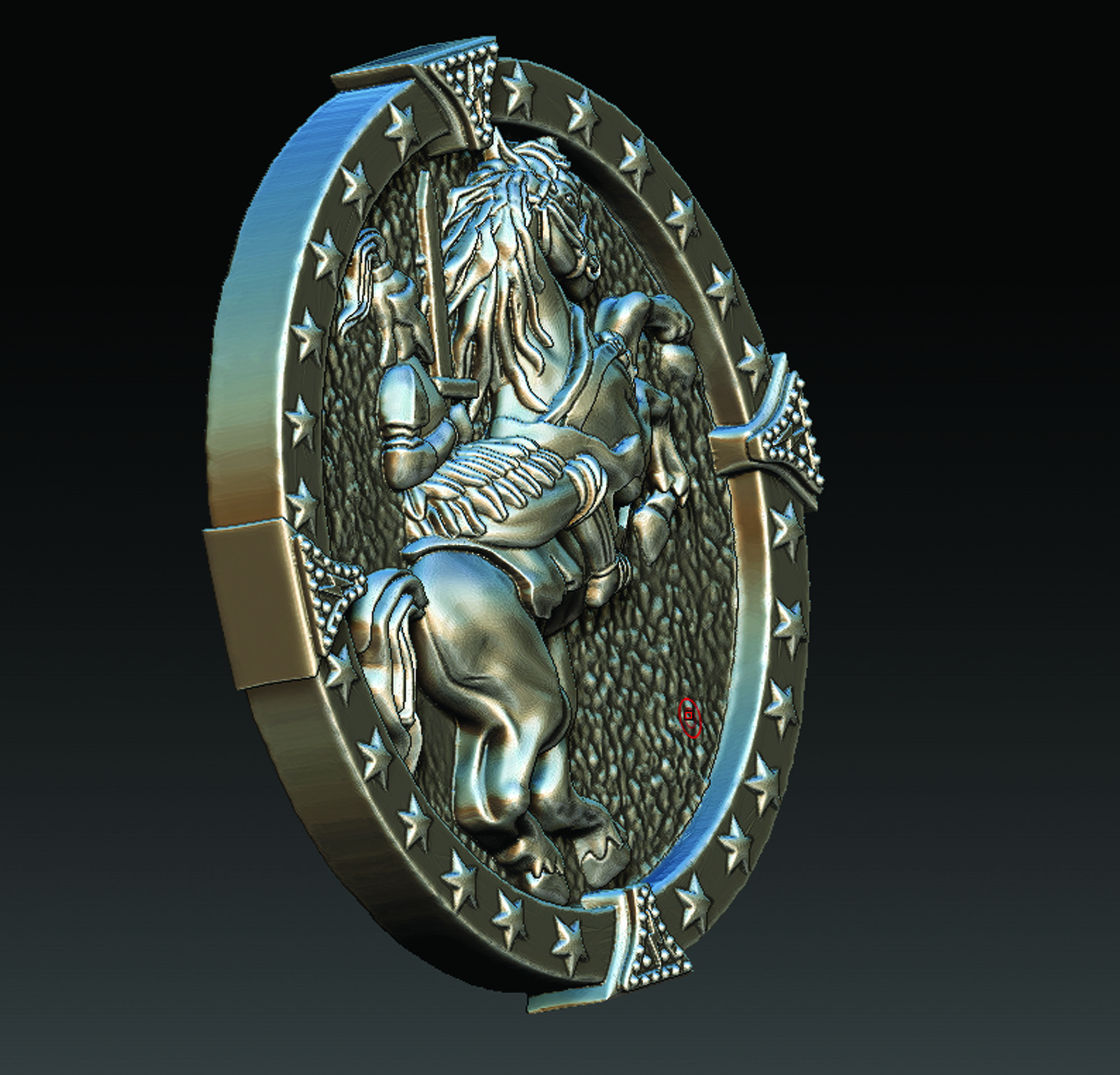 Horse and Knight  3D print model_9