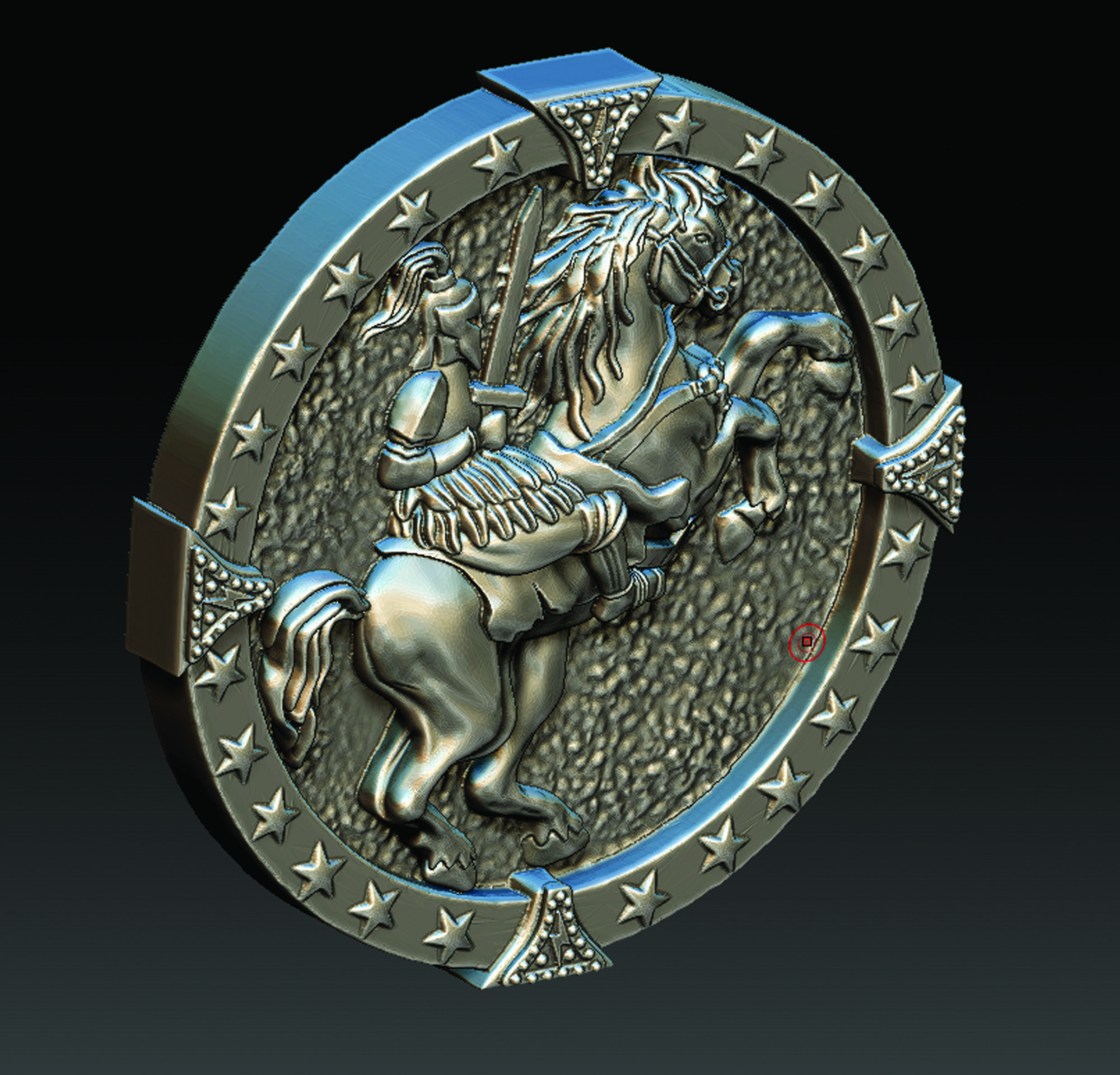 Horse and Knight  3D print model_11