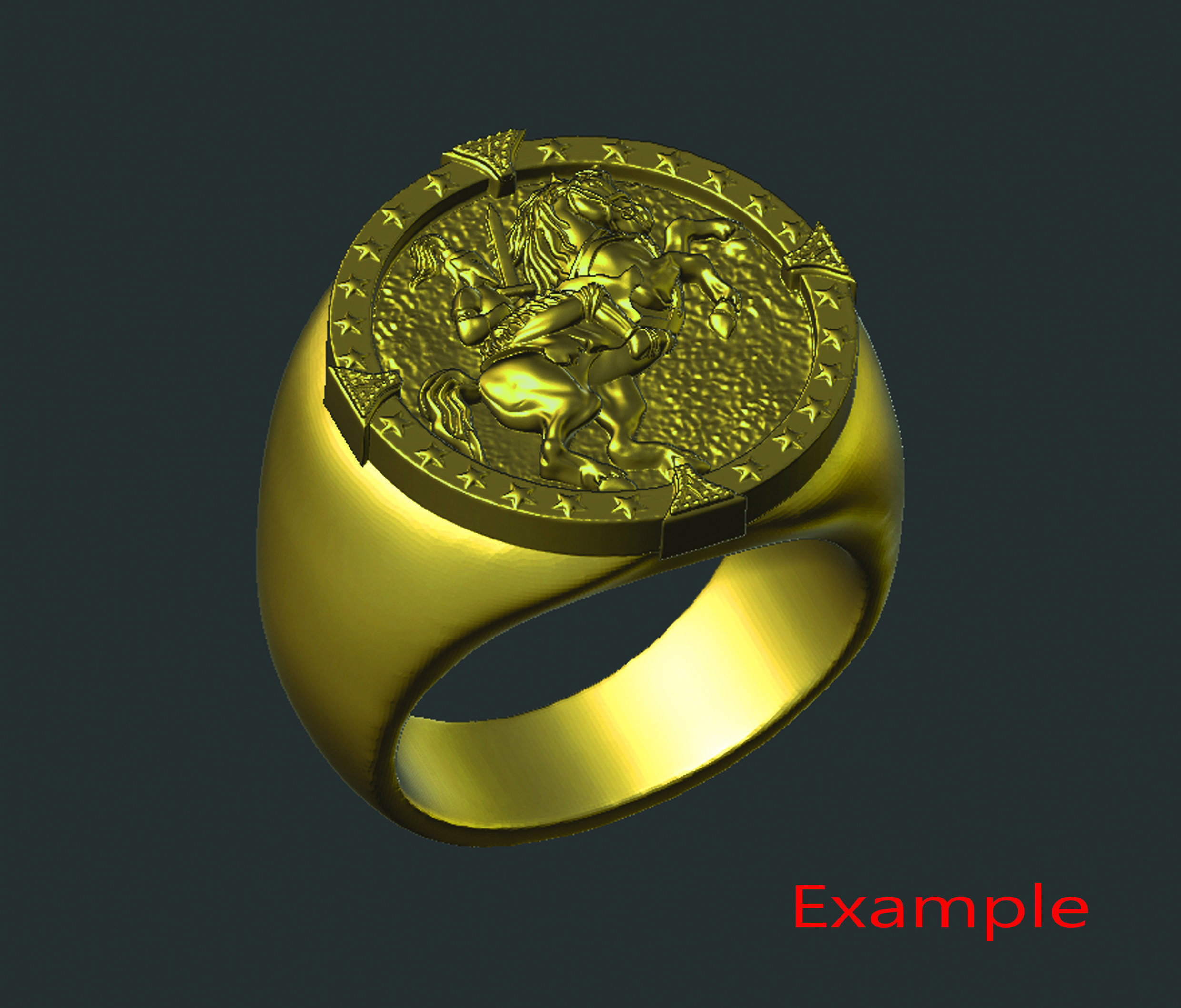 Horse and Knight  3D print model_6