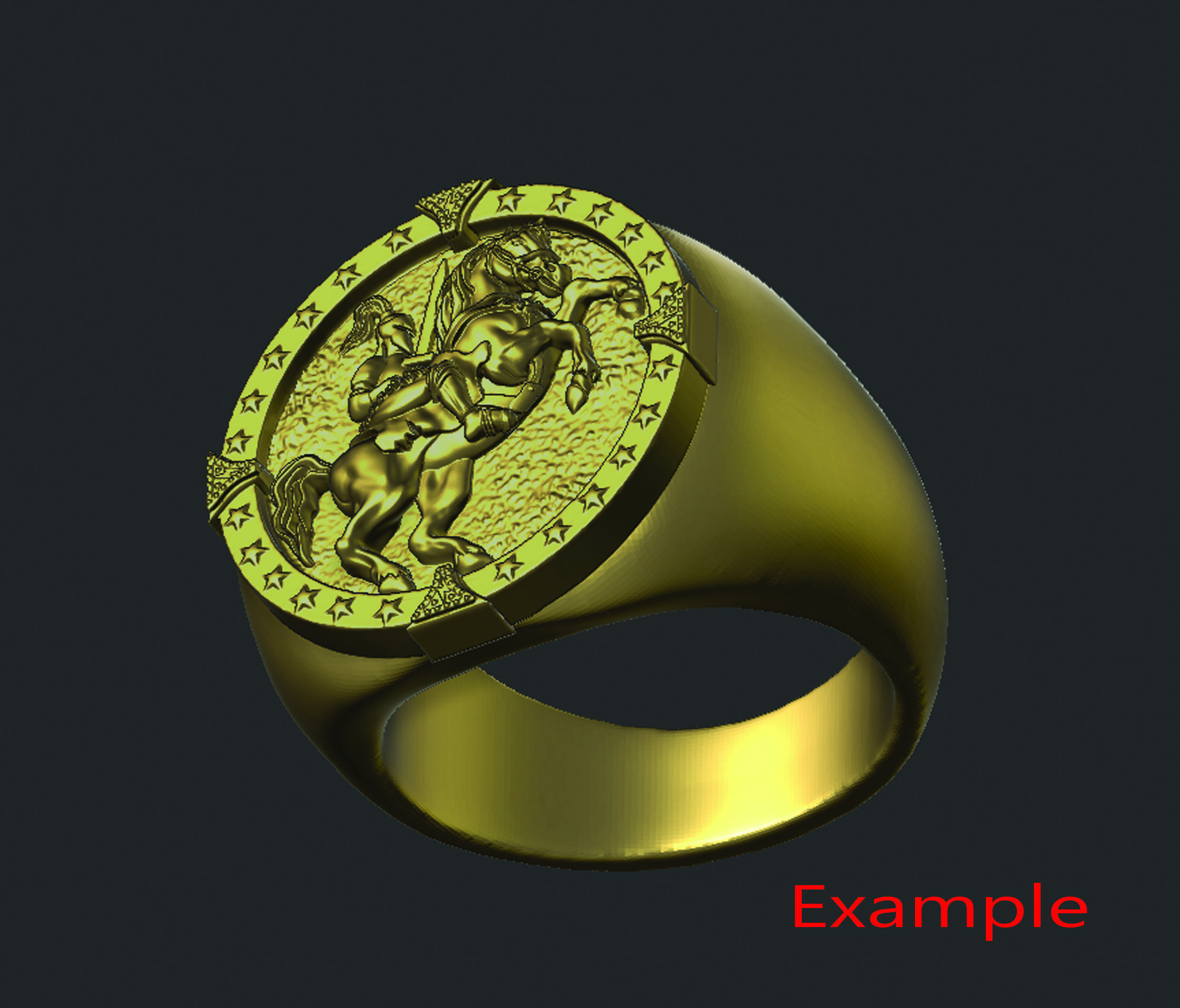 Horse and Knight  3D print model_5