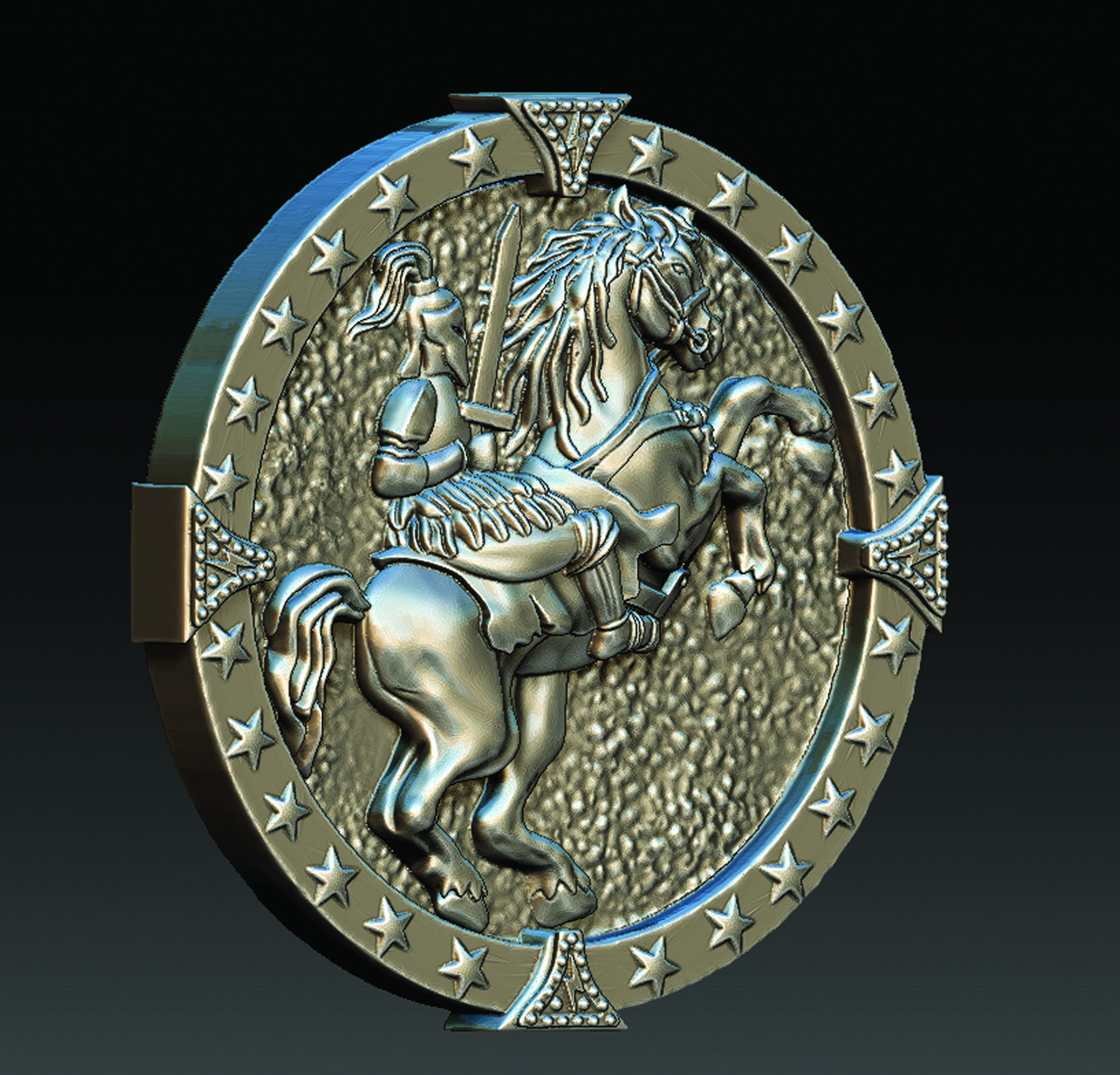 Horse and Knight  3D print model_10