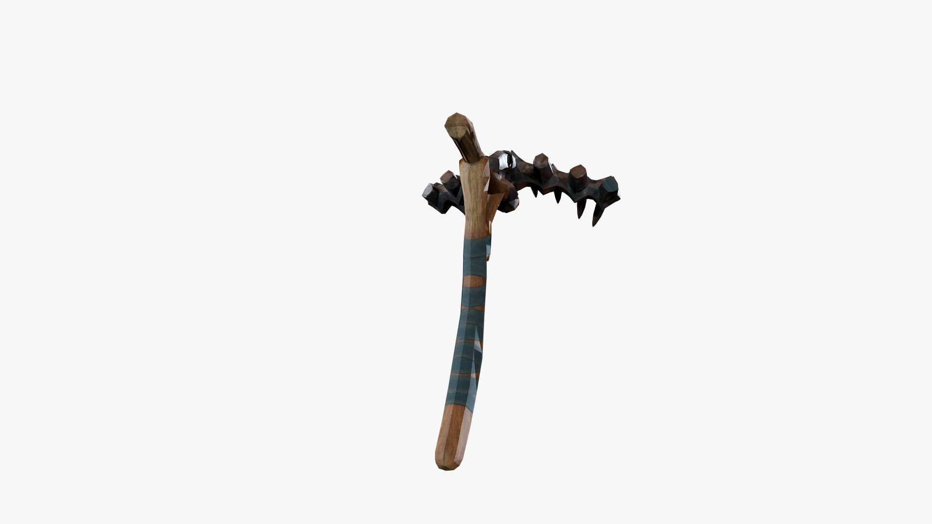 Lowpoly Weapon Rake - Game Ready - Textured PBR Low-poly 3D model_12