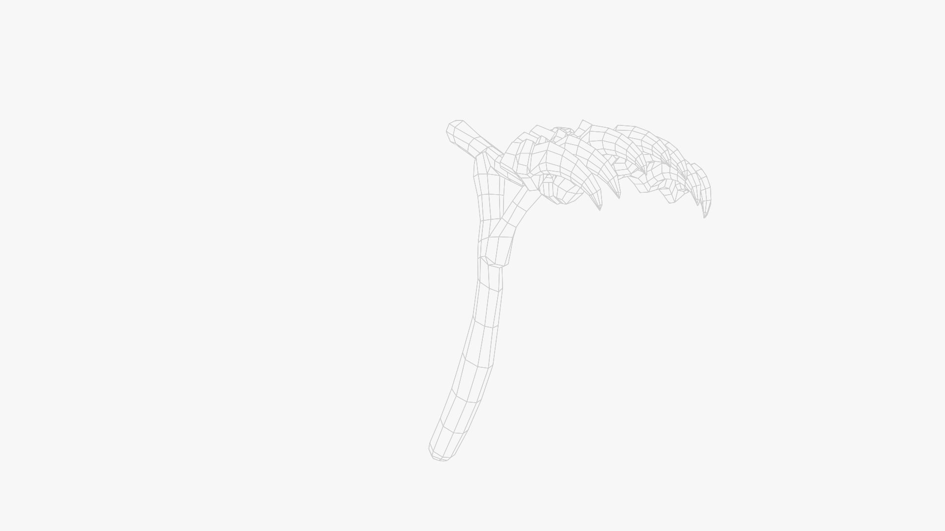 Lowpoly Weapon Rake - Game Ready - Textured PBR Low-poly 3D model_24