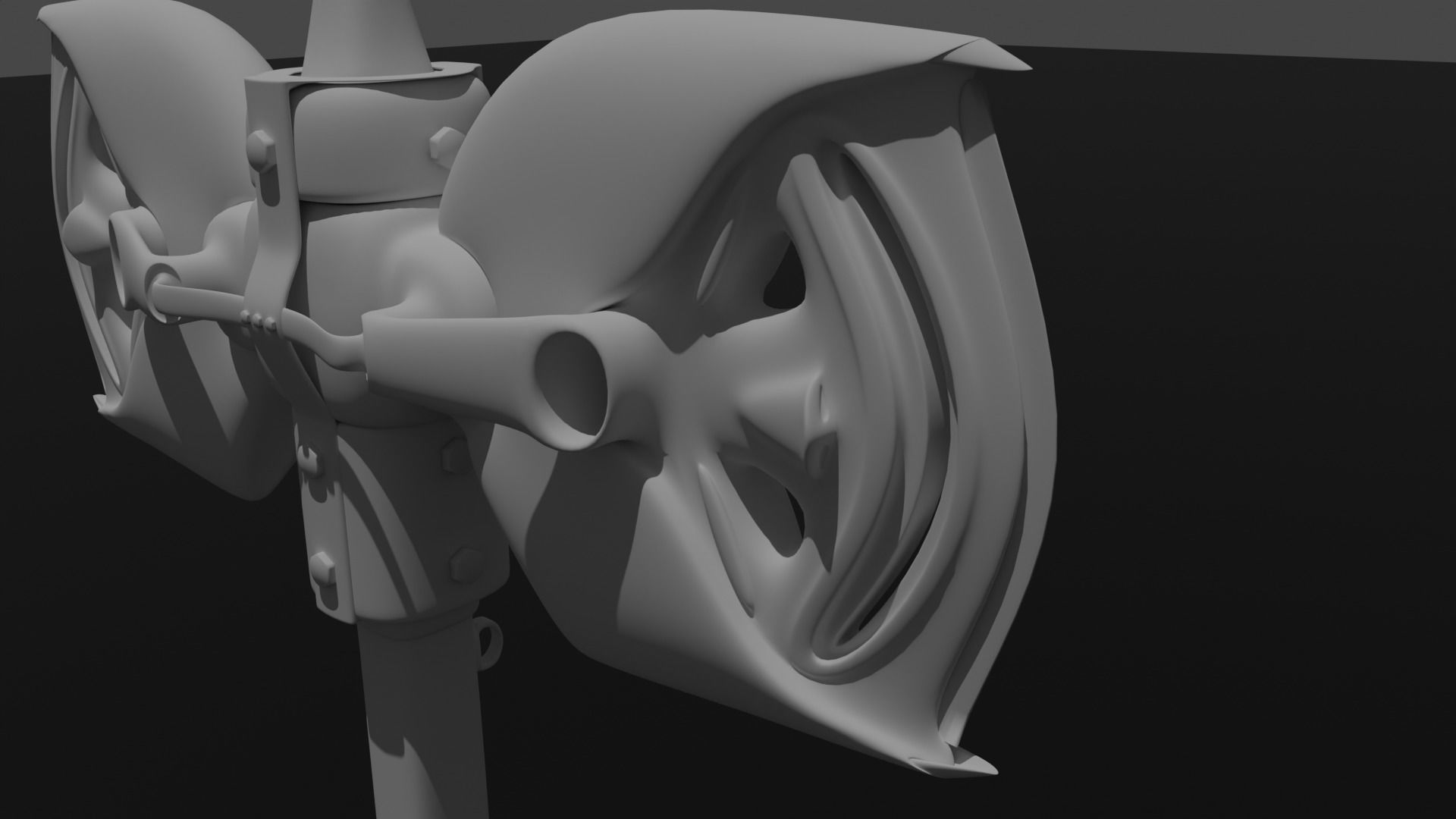 Grateful Axe 3D model_2