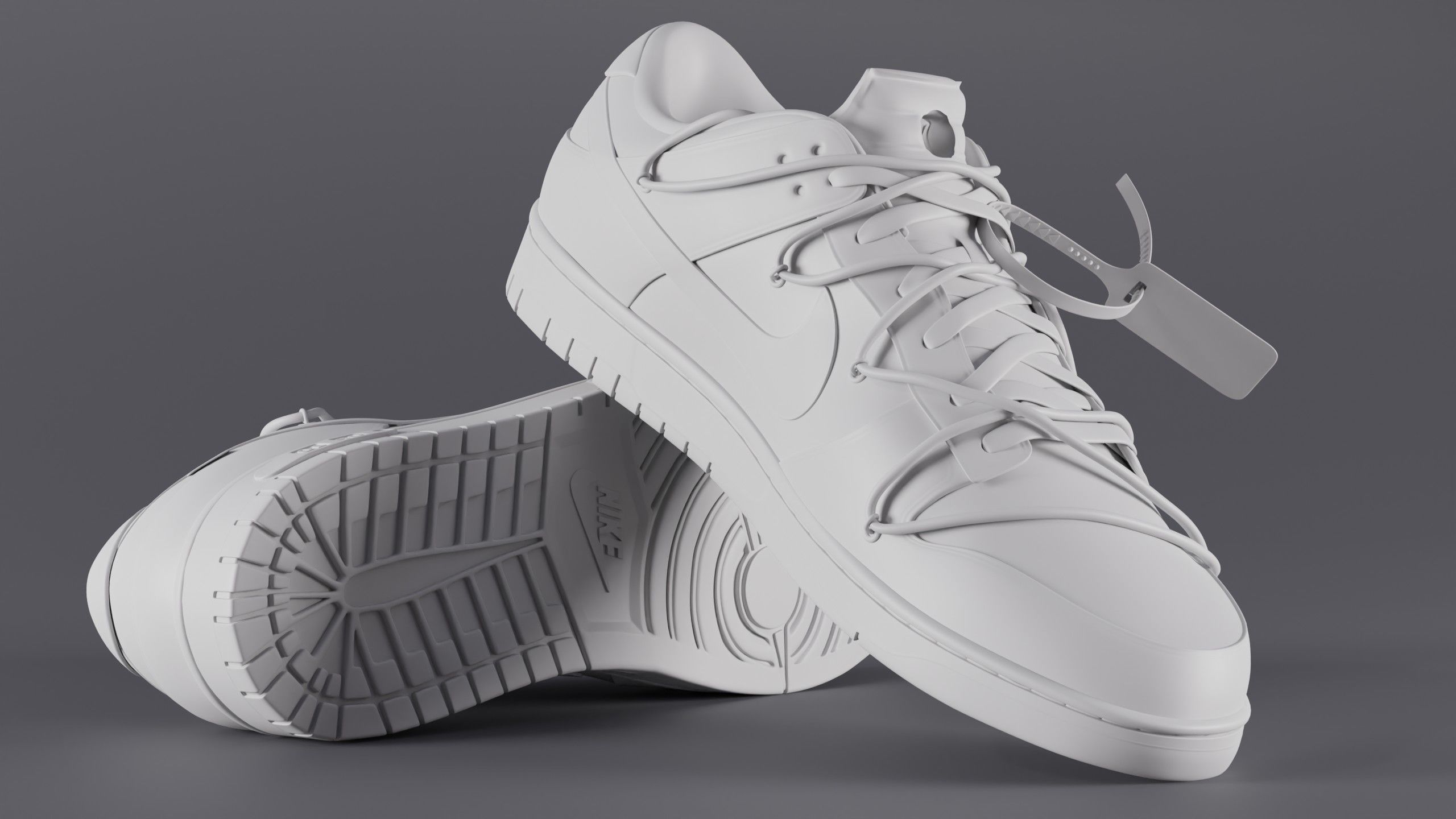 3D model Nike Dunk x Off White Lot 49 VR / AR / low-poly | CGTrader