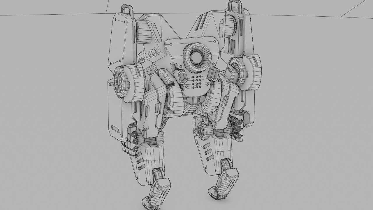 COMBAT DROID ONYX RIGGED 3D model_42