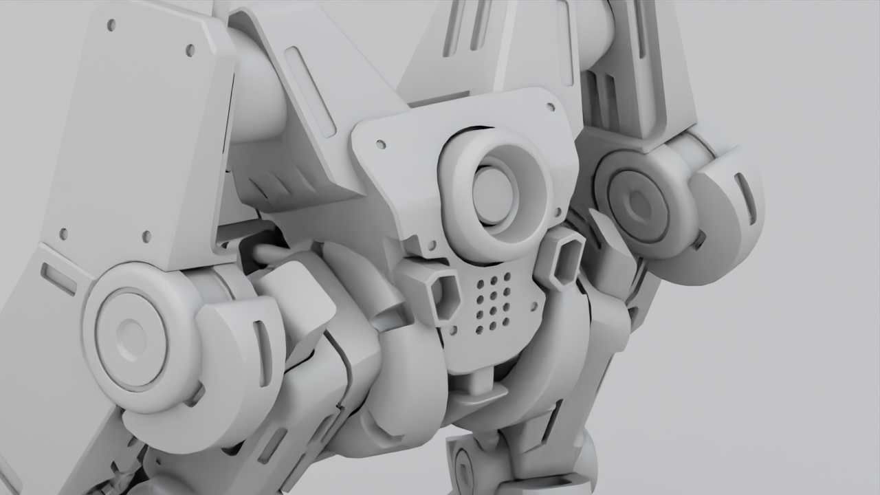 COMBAT DROID ONYX RIGGED 3D model_37