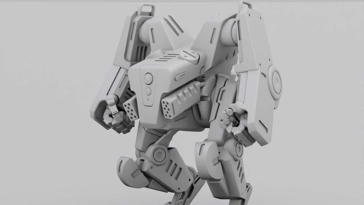 COMBAT DROID ONYX RIGGED 3D model_40