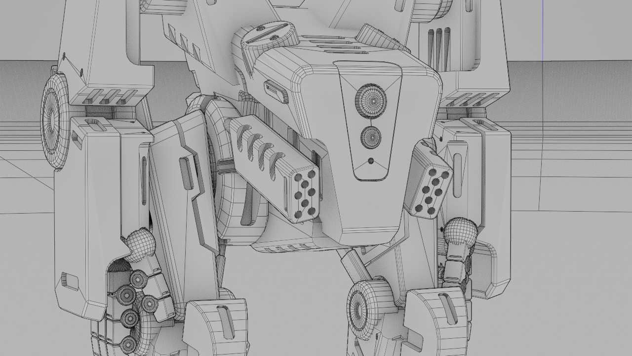 COMBAT DROID ONYX RIGGED 3D model_43