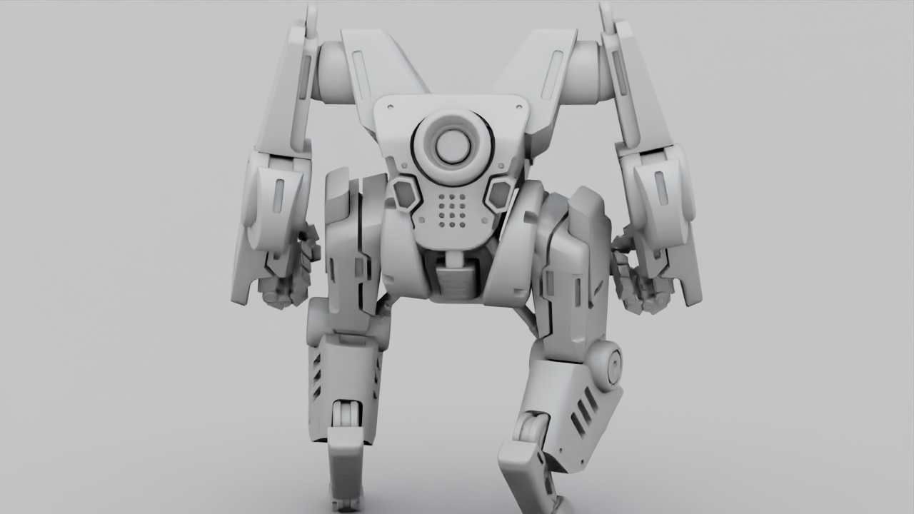 COMBAT DROID ONYX RIGGED 3D model_38