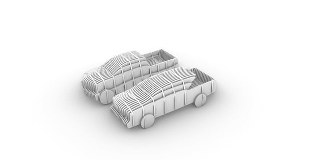 parametric cars off road 3D print model