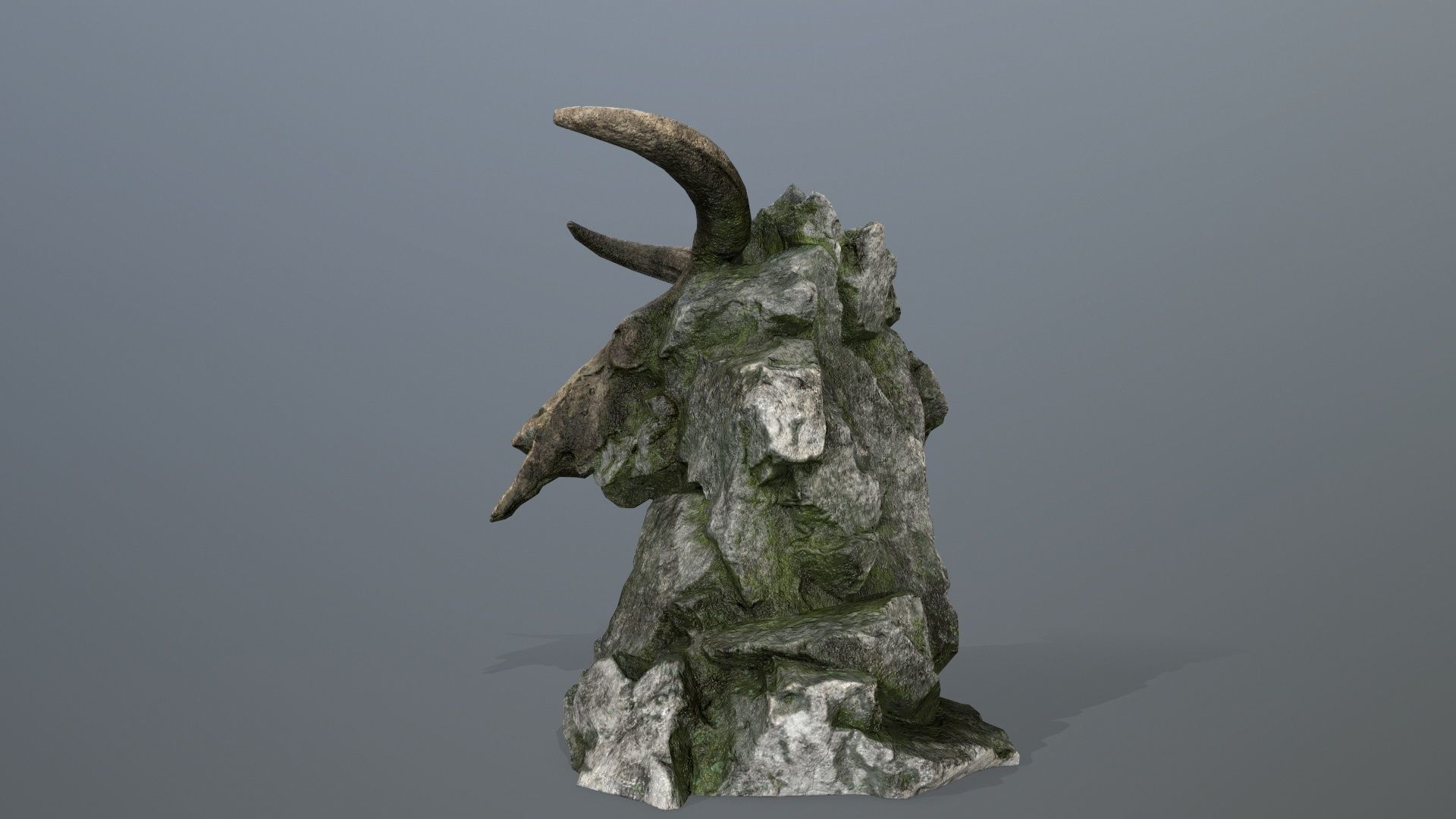 Skull Gate Low-poly 3D model_4