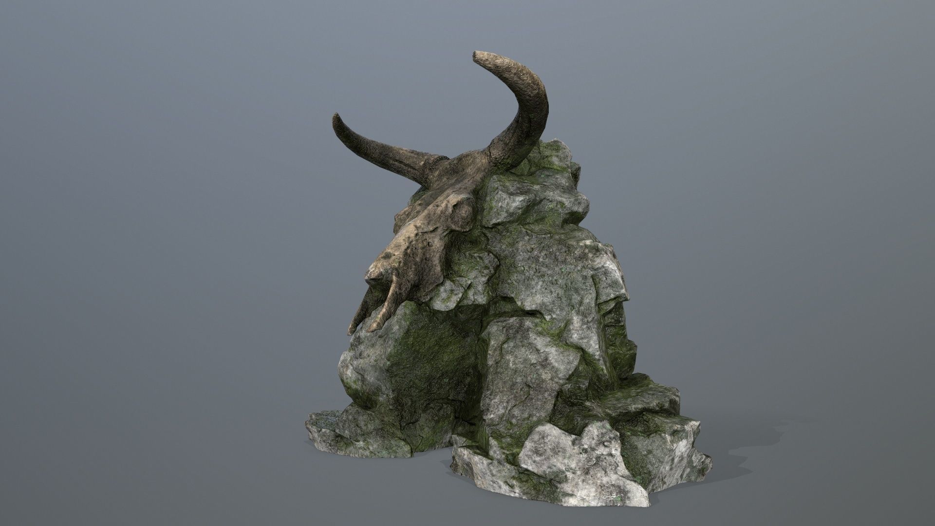 Skull Gate Low-poly 3D model_3