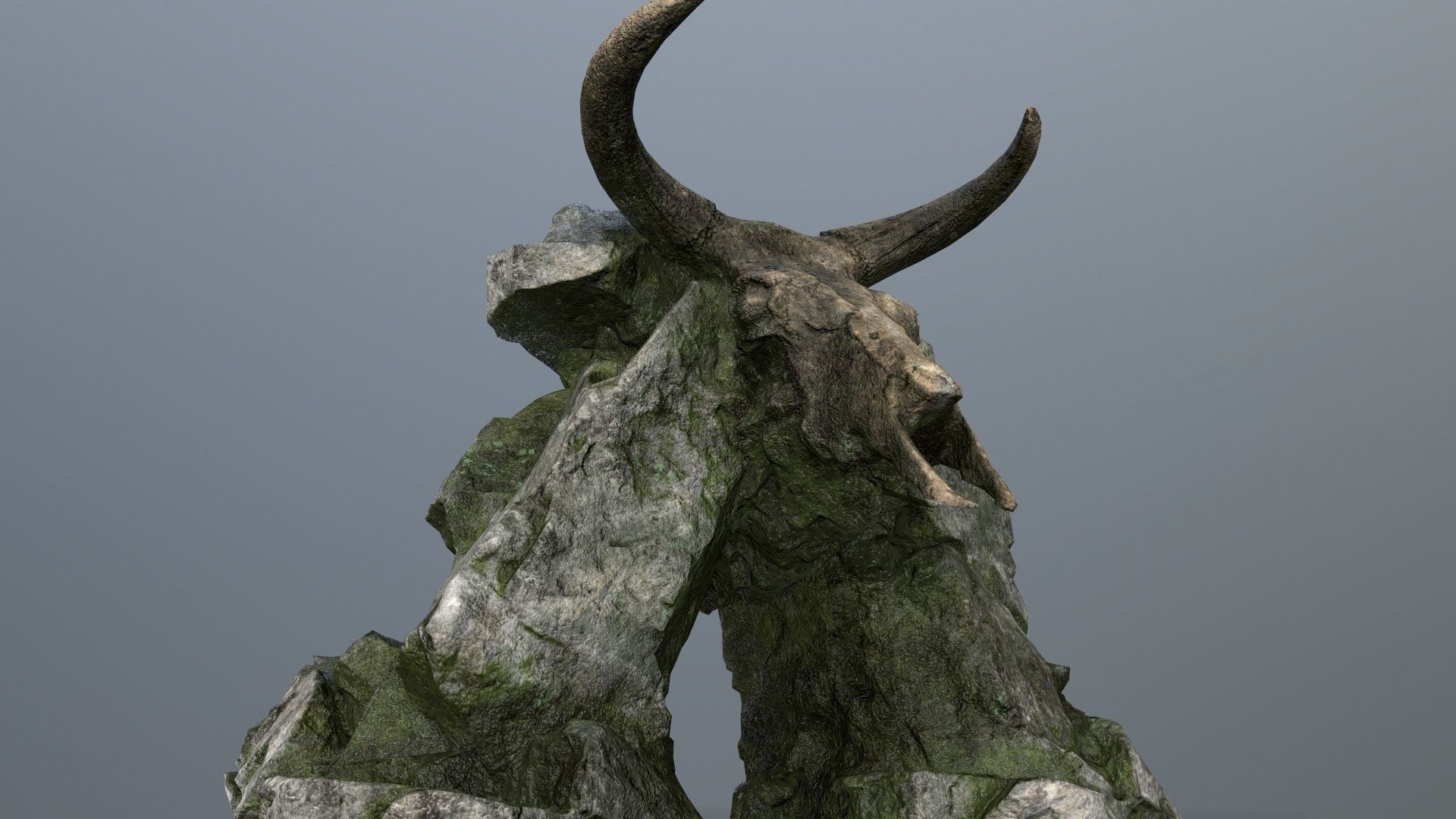 Skull Gate Low-poly 3D model_10